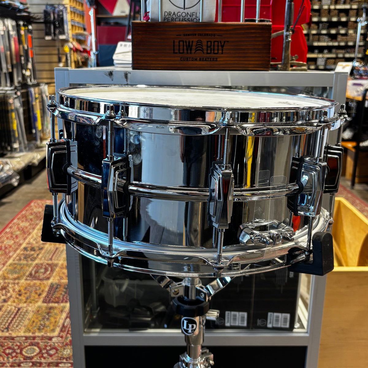 Ludwig 6.5 x 14" Chrome Over Brass Snare Drum (LB402B) NEW SNARE DRUMS LUDWIG 
