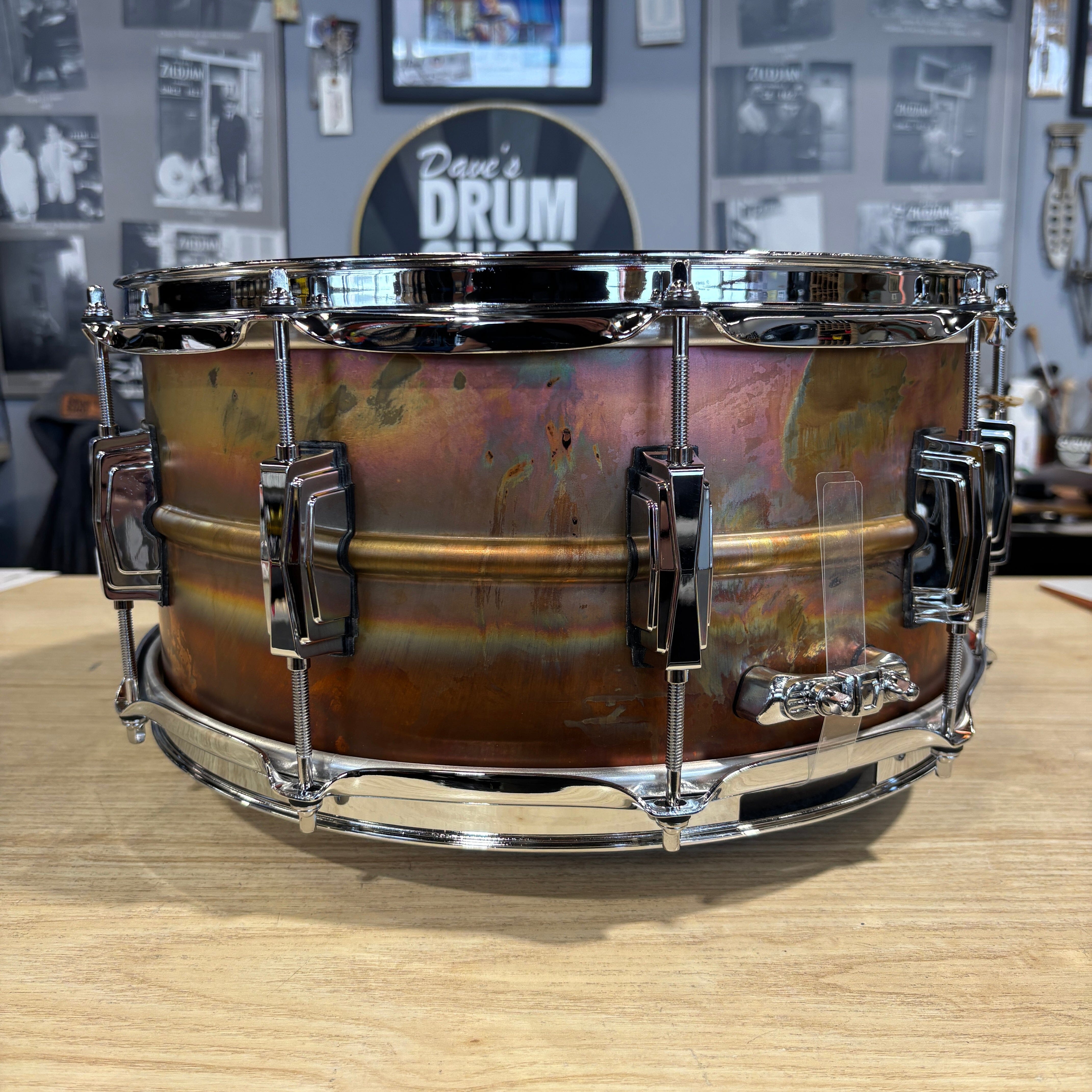 Ludwig 6.5x14" Raw Bronze Phonic Snare Drum w/ Imperial Lugs (LB552R) NEW SNARE DRUMS LUDWIG 