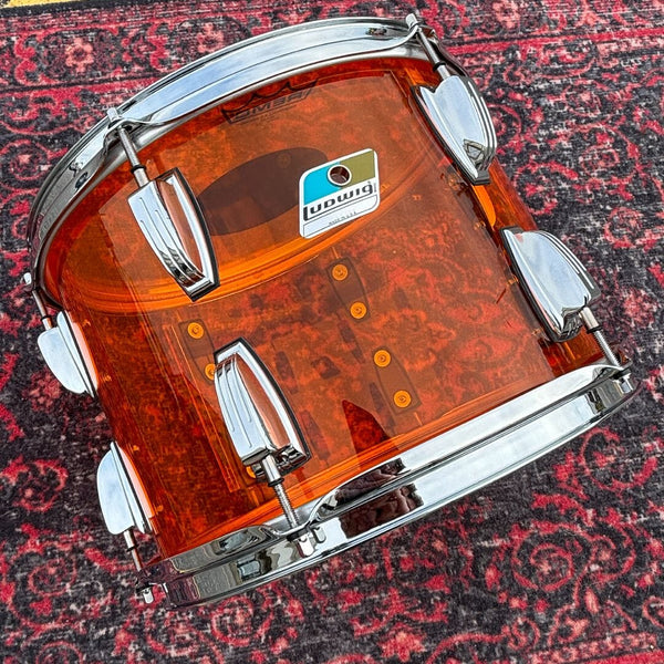 Ludwig Amber Vistalite 13 x 9 CONSIGNMENT DRUM KIT Ludwig 