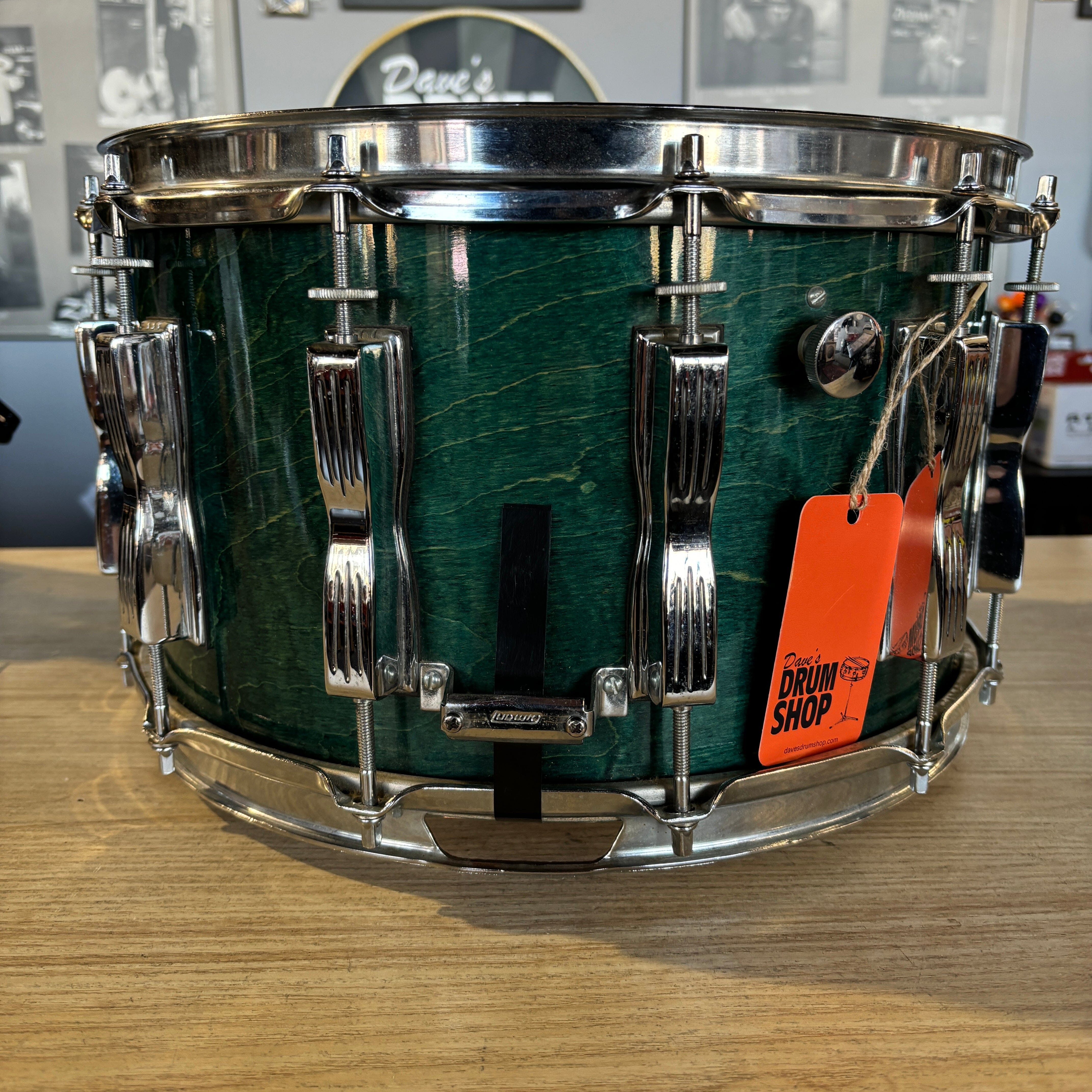 Ludwig Classic Coliseum Snare 1990s 8 x 14 Emerald Shadow CONSIGNMENT DRUM KIT Ludwig 