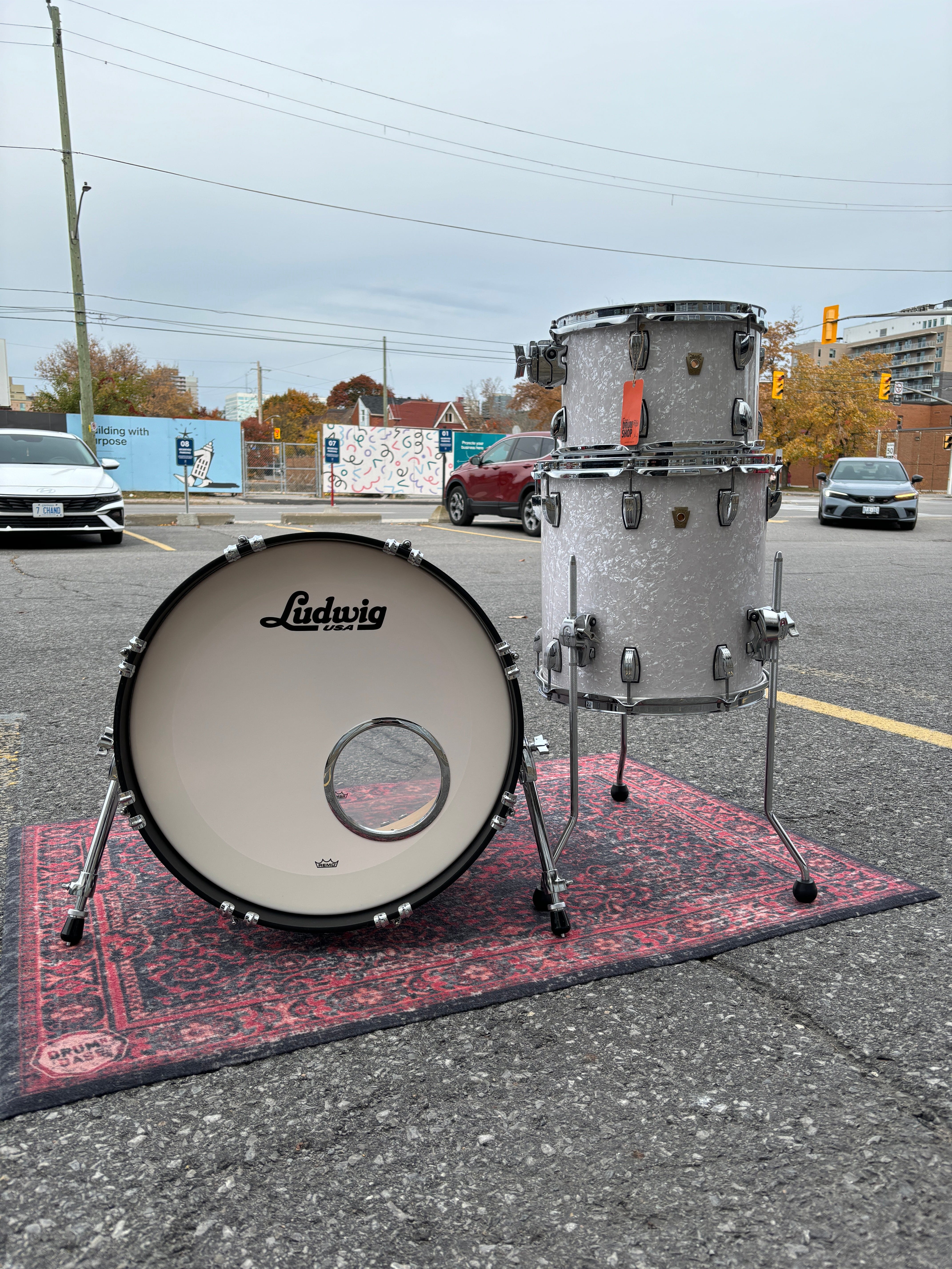 Ludwig Classic Maple 3pc WMP DownBeat USED DRUM KIT LUDWIG 