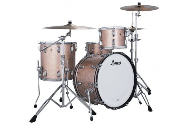 Ludwig Classic Maple Downbeat 3-Piece Shell Pack – Champagne Sparkle – 20/12/14 (L84023AXOC) NEW DRUM KIT LUDWIG 