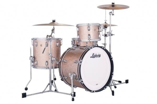 Ludwig Classic Maple FAB 3-Piece Shell Pack – Champagne Sparkle – 22/13/16 (L84233AXOCWC) NEW DRUM KIT LUDWIG 