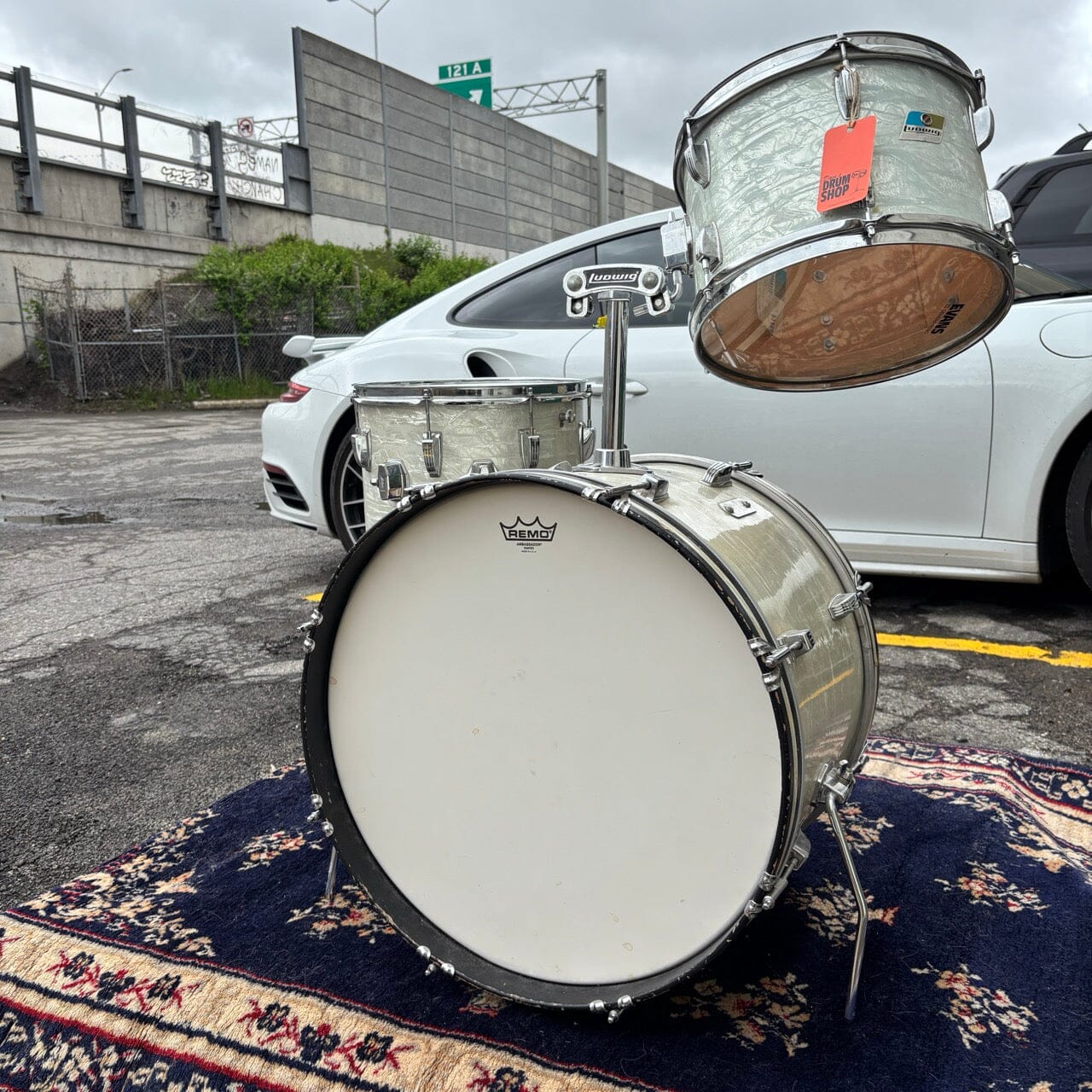 Ludwig Down Beat 3pc Kit WMP CONSIGNMENT DRUM KIT LUDWIG 