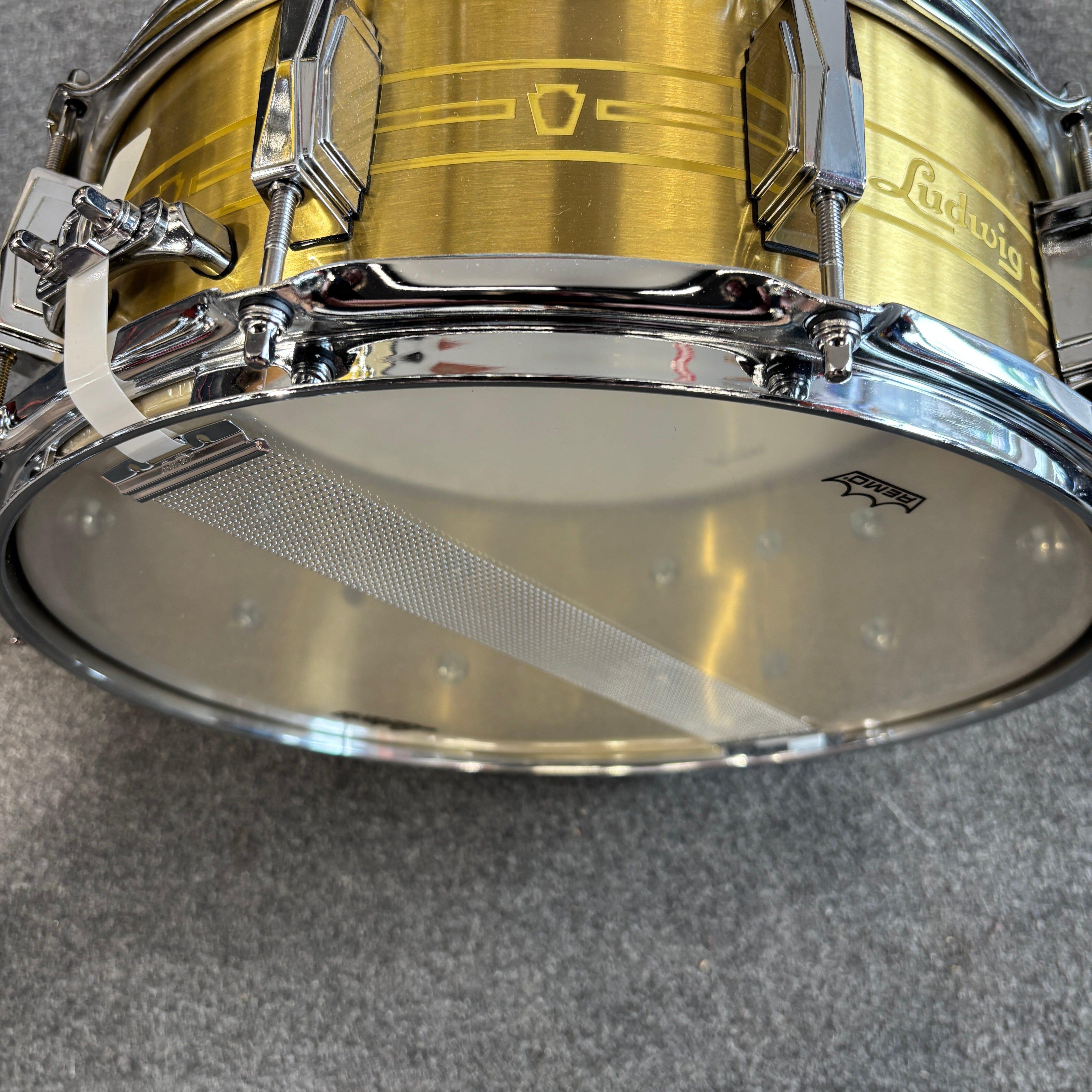 Ludwig Heirloom Brass 5x14 Snare Drum USED USED SNARE DRUMS LUDWIG 