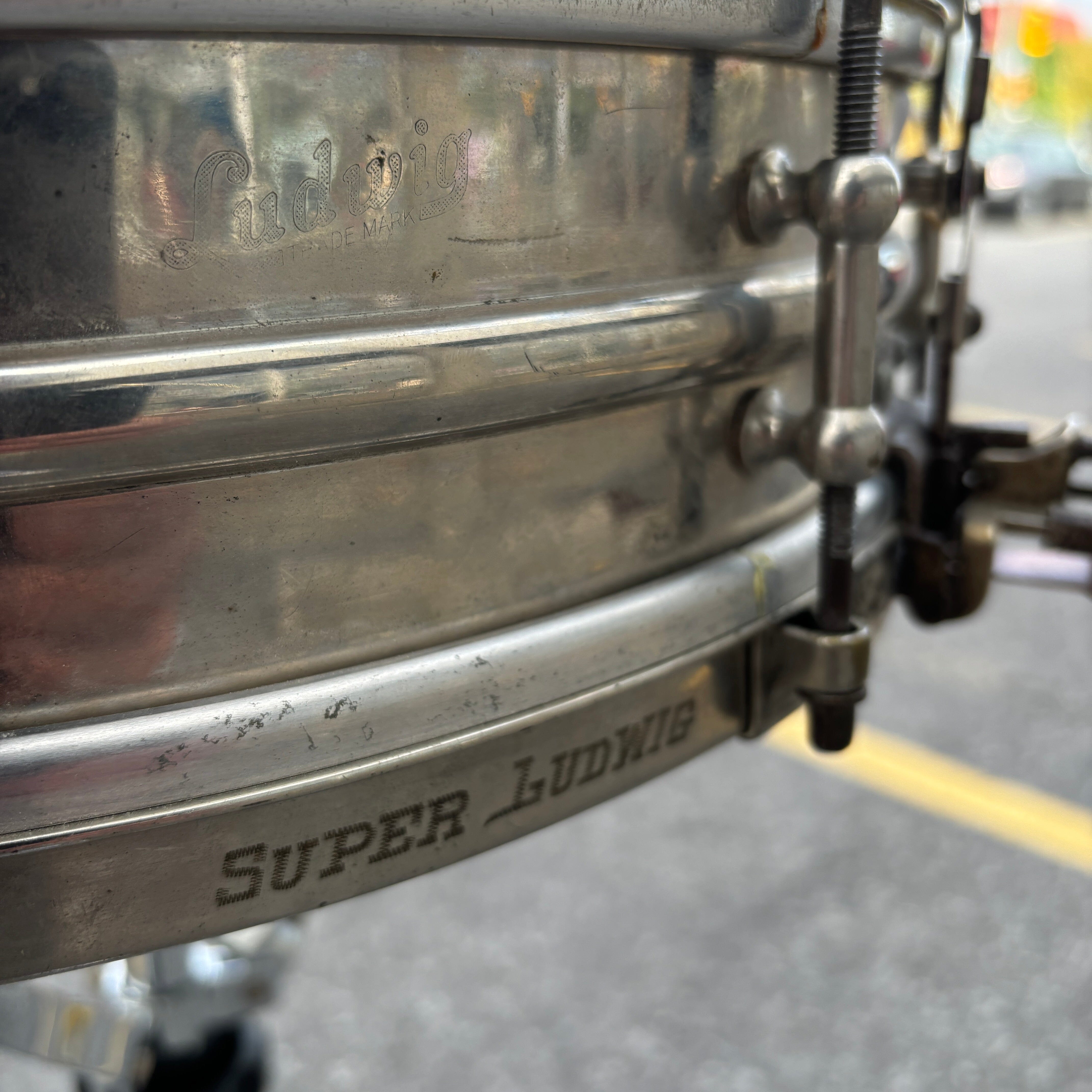 Ludwig Super Ludwig 4 x 15 Nickel 1920s Concert Dance Model USED SNARE DRUMS Ludwig and Ludwig 