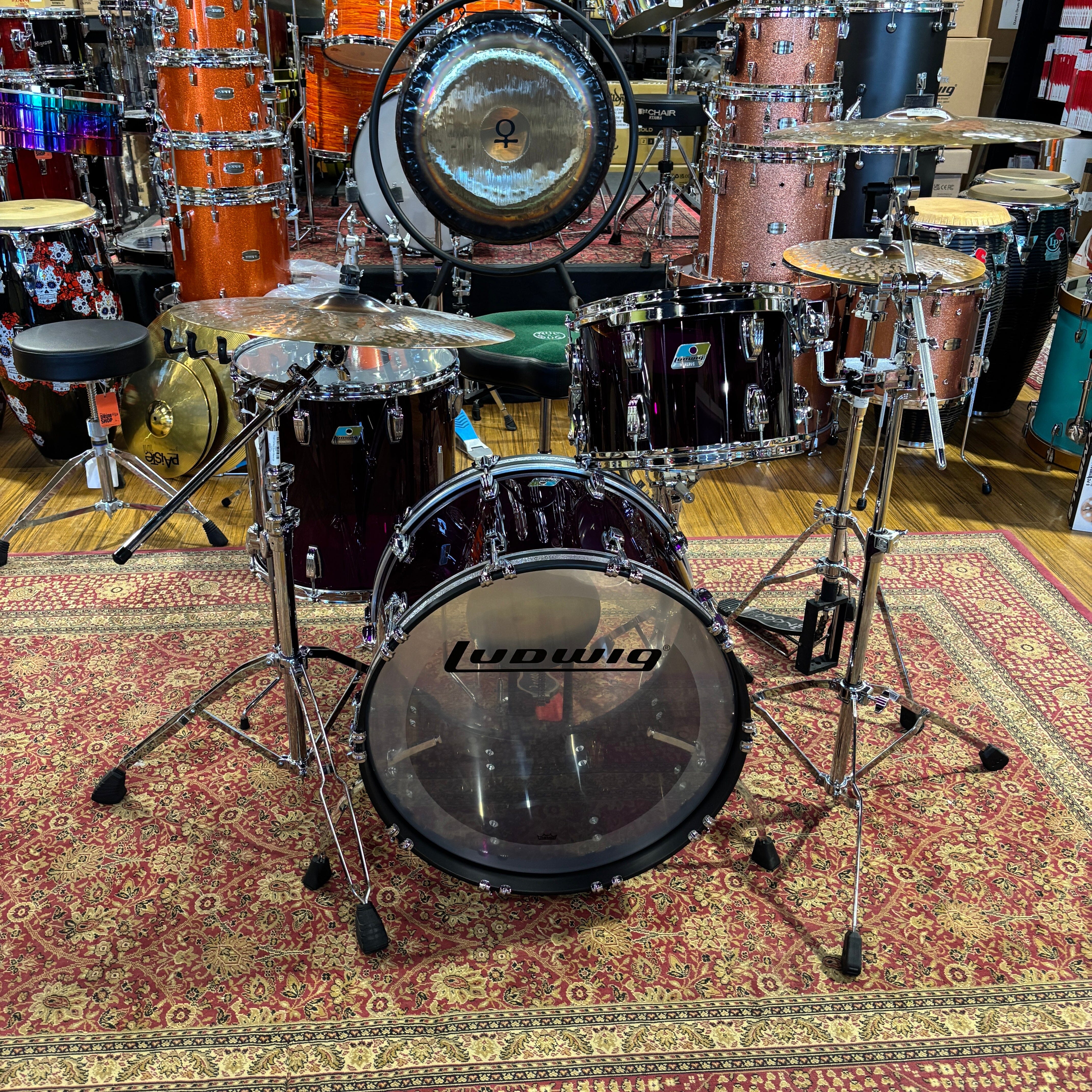 Ludwig Vistalite FAB Purple (L94233LXV9WC) NEW DRUM KIT LUDWIG 