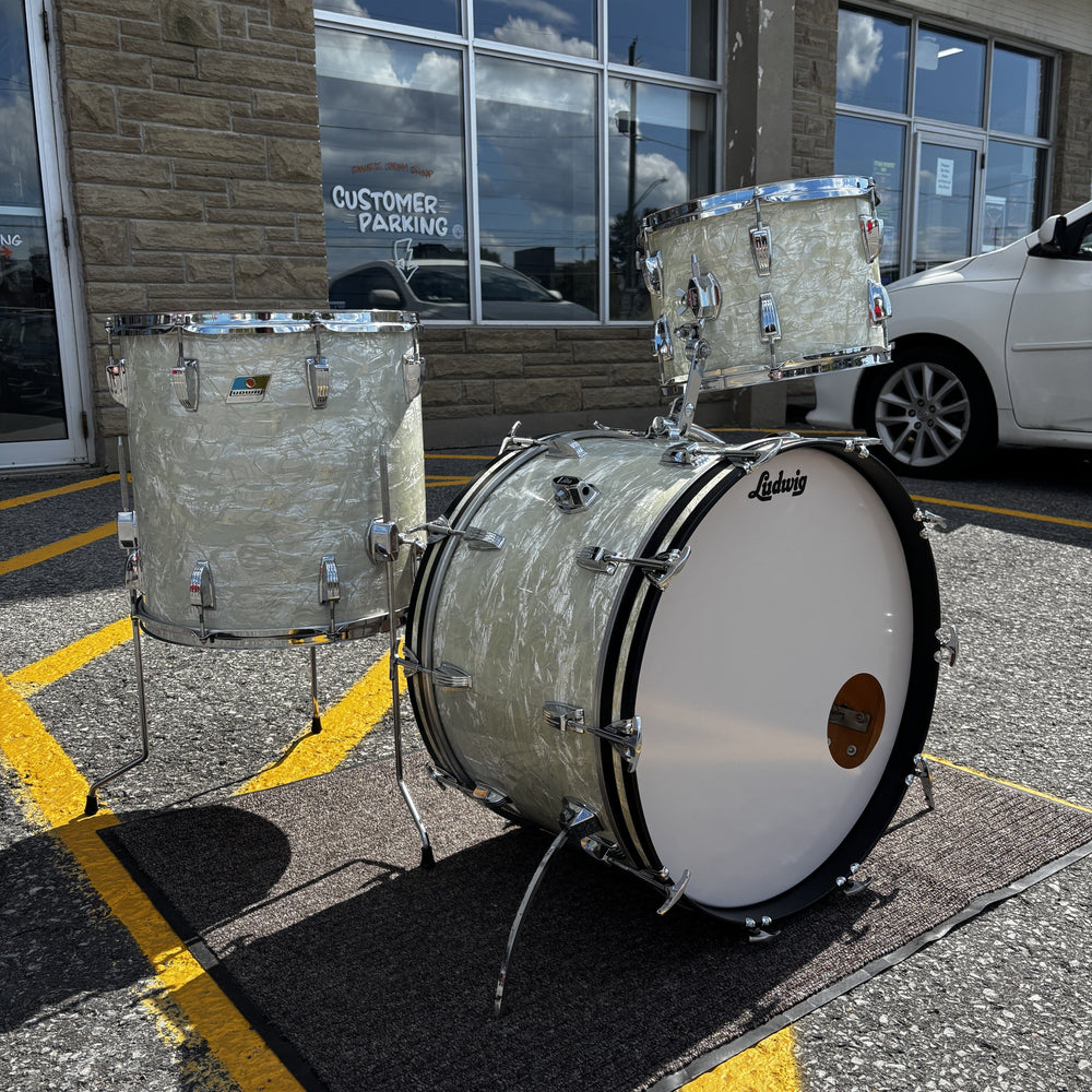 Ludwig White Marine Pearl 22/13/16 CONSIGNMENT DRUM KIT LUDWIG 