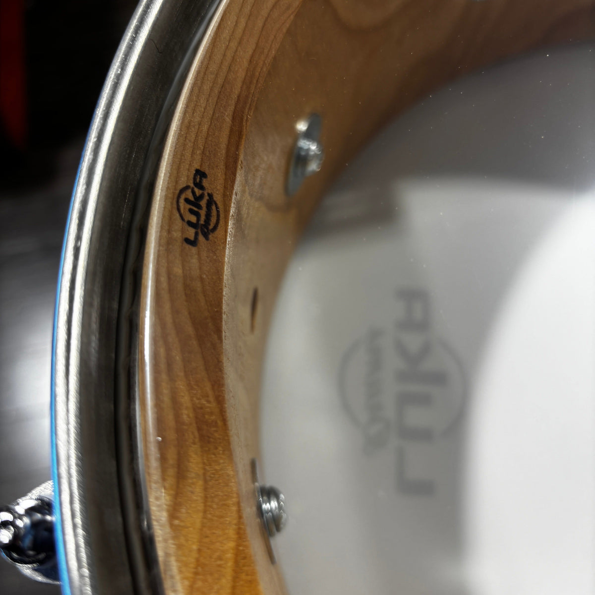 Luka Drums 14″ × 5½″ Yellow Birch Snare Drum Natural Wood NEW SNARE DRUMS Luka 