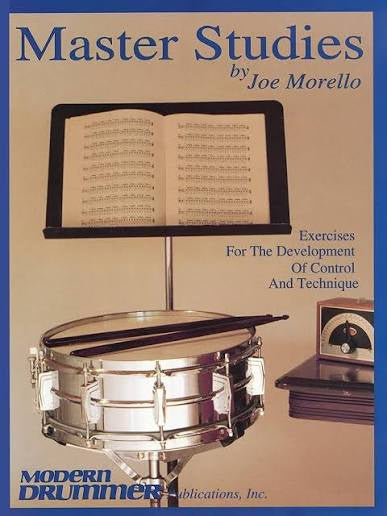 Master Studies : exercises for the development of control and technique, by Joe Morello (Used)