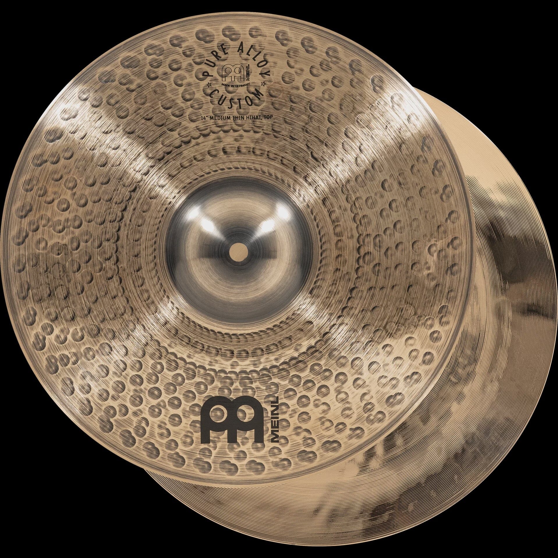 Meinl 14" Pure Alloy Custom Medium Thin Hihat (PAC14MTH) MEINL CYMBALS Meinl 
