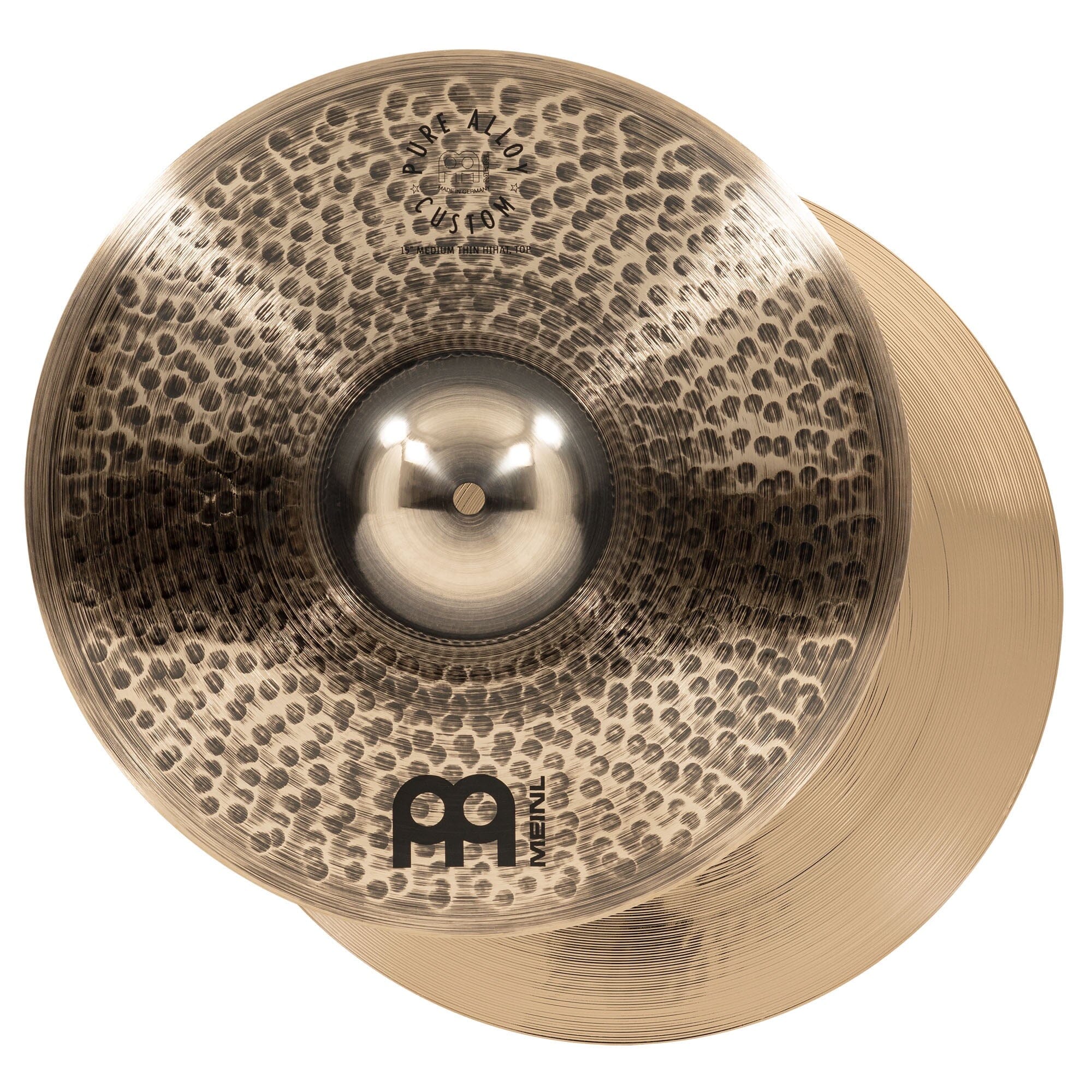 Meinl 15" Pure Alloy Custom Medium Thin Hihat (PAC15MTH) MEINL CYMBALS Meinl 