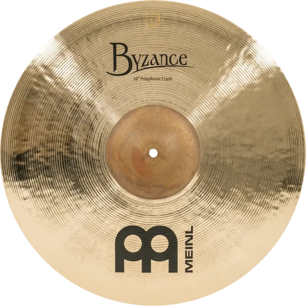 Meinl 18" Byzance Polyphonic Crash, Brilliant (B18POC-B) MEINL CYMBALS Meinl 