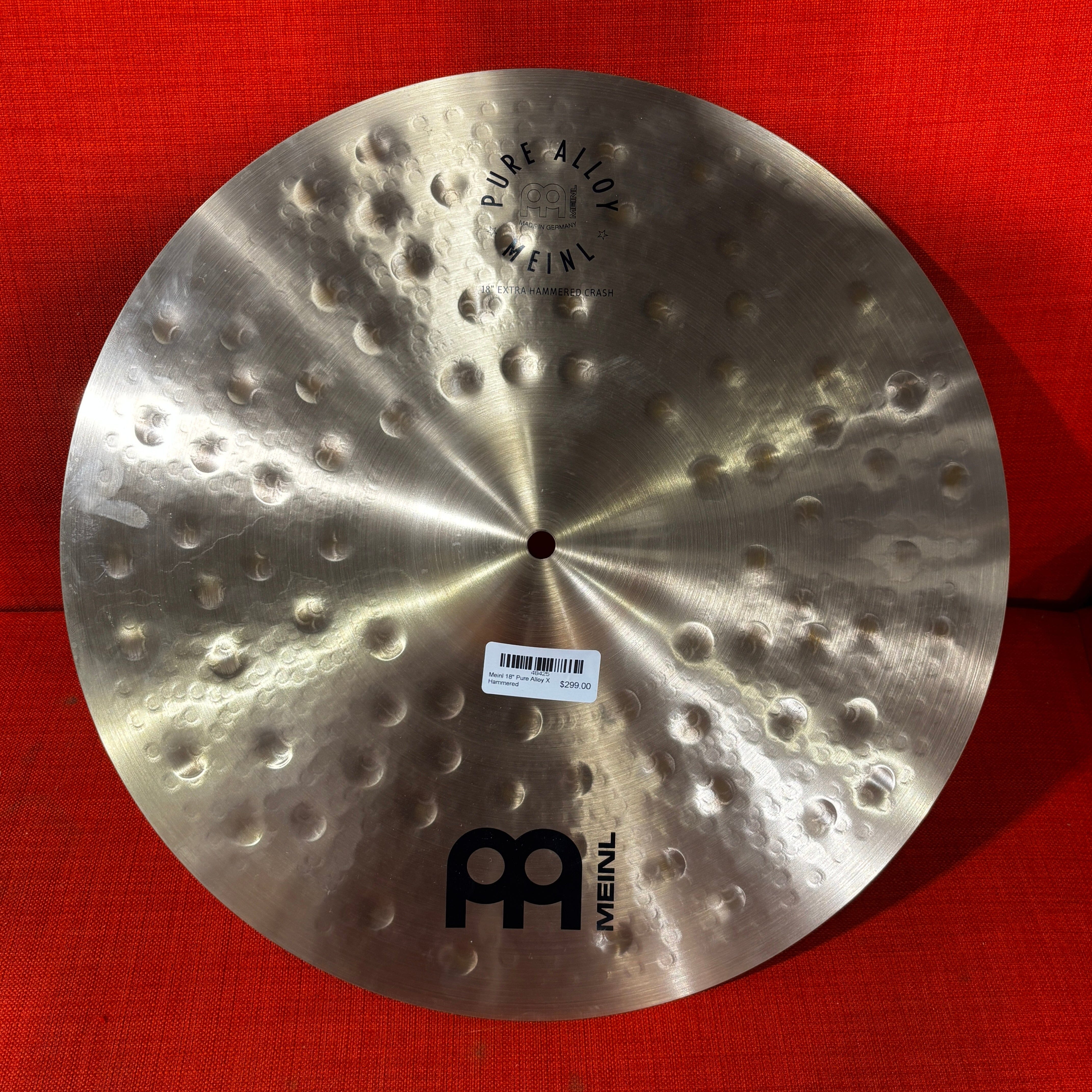 Meinl 18" Pure Alloy X Hammered 1262gr NEW CYMBALS OTHER Meinl 