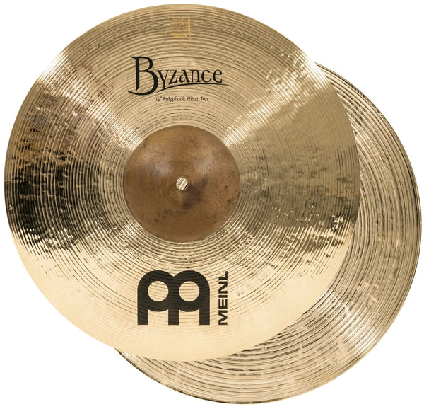Meinl Byzance Brilliant 15" Polyphonic Hi-Hat (B15POH-B) MEINL CYMBALS Meinl 