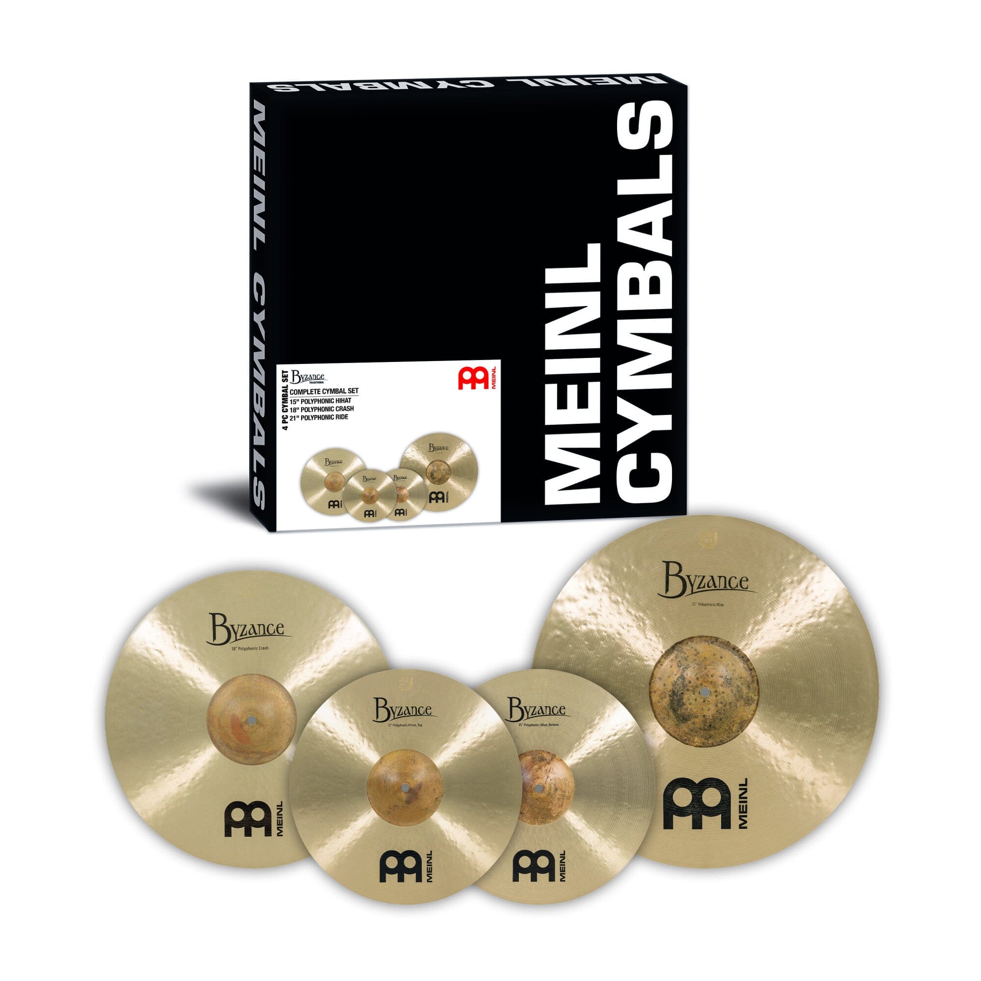 MEINL Cymbals Byzance Traditional Complete Cymbal Set (BT-CS2) MEINL CYMBALS Meinl 