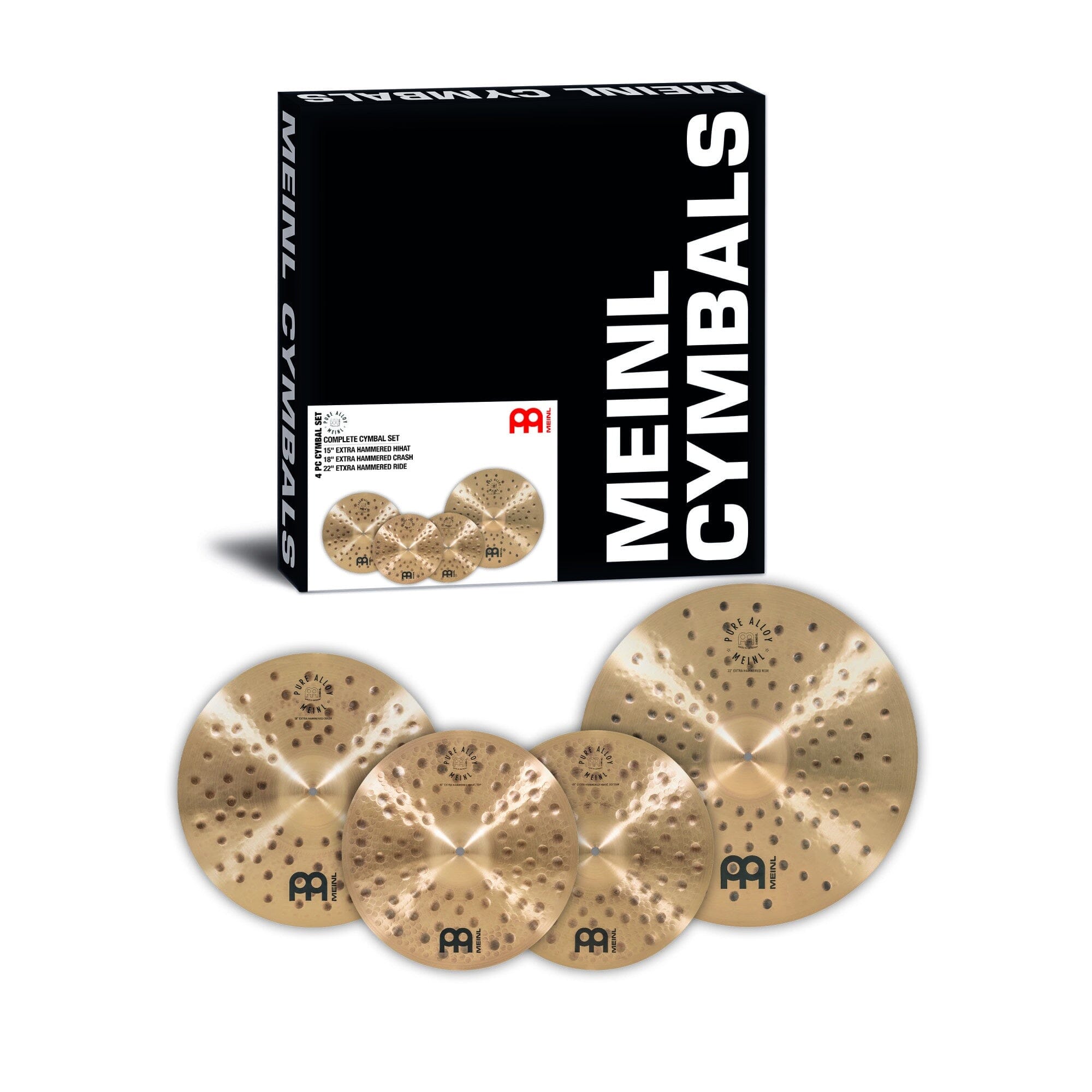 Meinl Cymbals Pure Alloy Complete Cymbal Set (PA-CS1) MEINL CYMBALS Meinl 
