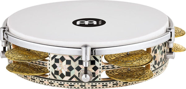 MEINL Percussion Artisan Edition Series Riq Drum - 8 3/4" White Pearl/Mosaic Royale (AERIQ1) NEW HAND DRUMS Meinl 