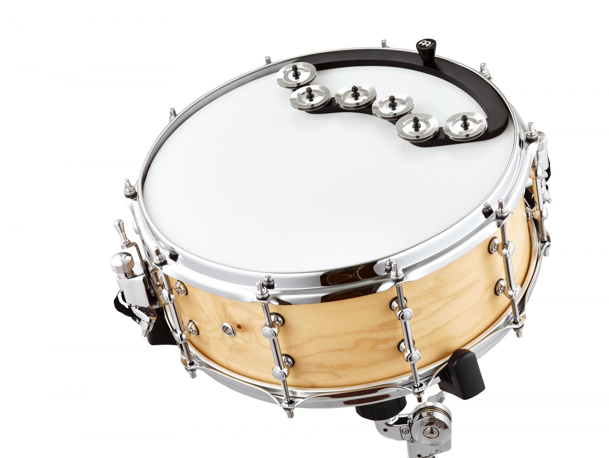 MEINL Percussion Backbeat Tambourine 13" - 14" - Black (BBTA2-BK) NEW PERCUSSION Meinl 