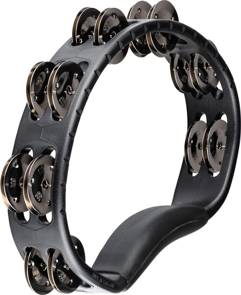 MEINL Percussion Headliner Series Molded ABS Dual-Row Tambourine - Black (HTMT1BK) NEW PERCUSSION Meinl 