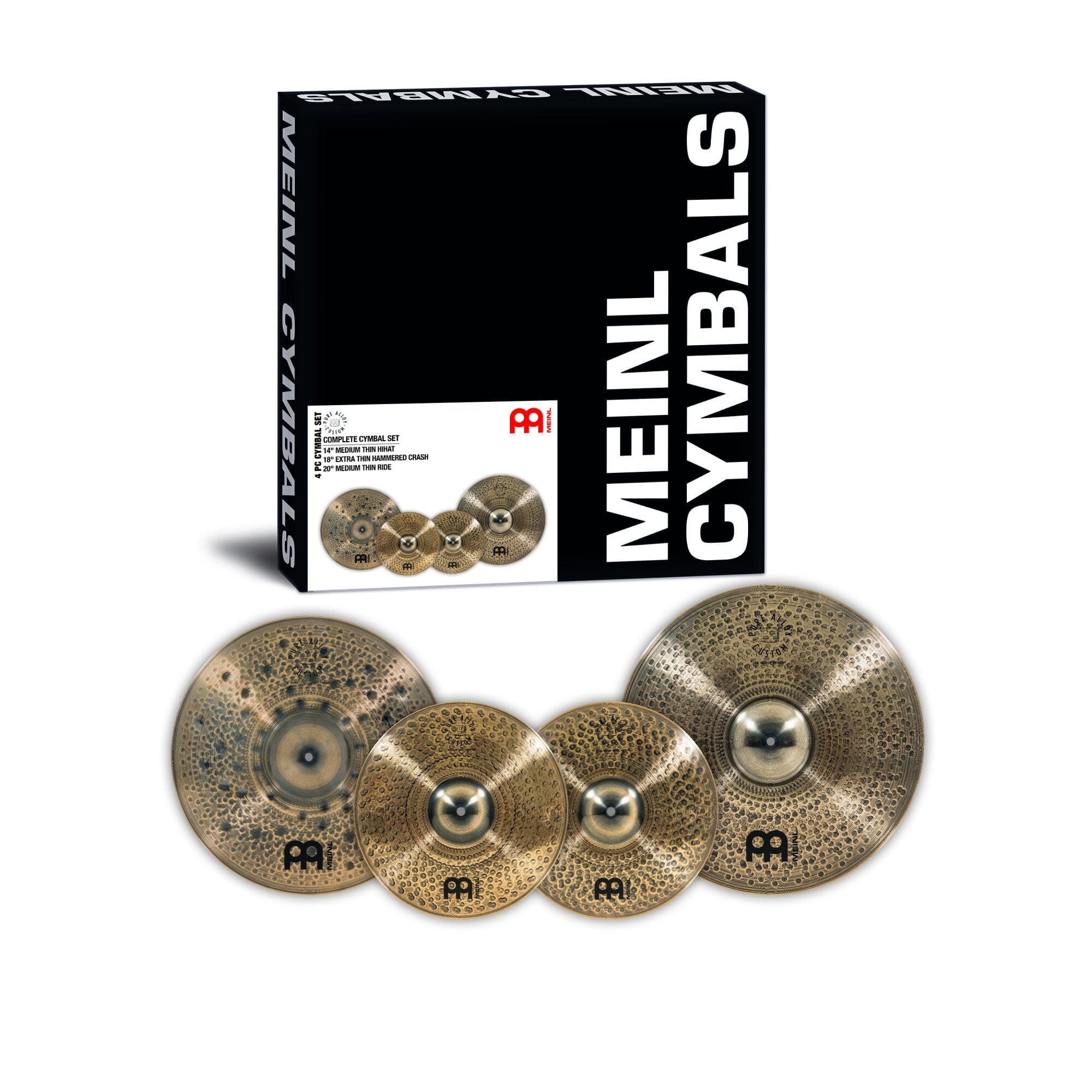 Meinl Pure Alloy Custom Complete Cymbal Set (PAC-CS1) MEINL CYMBALS Meinl 