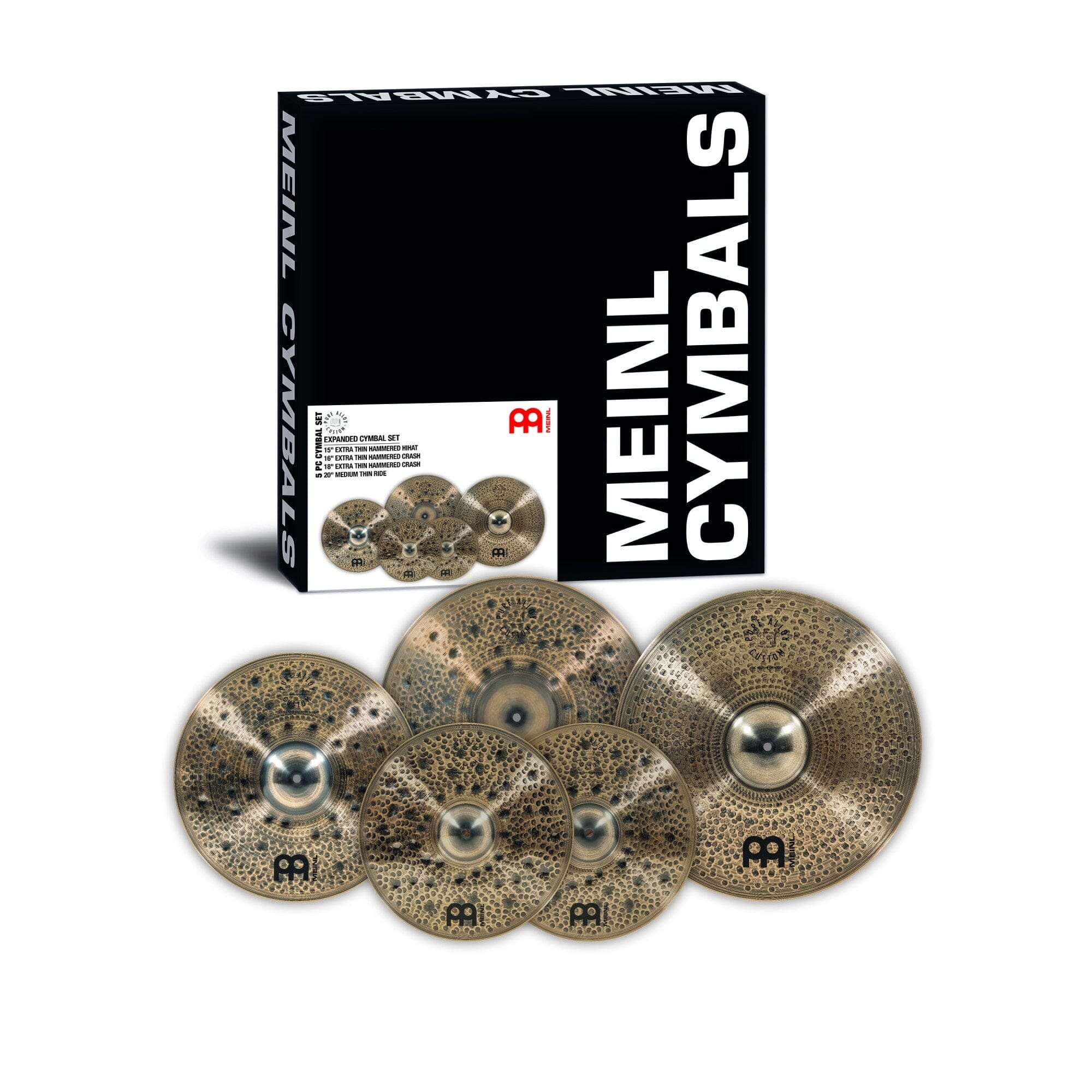 Meinl Pure Alloy Custom Expanded Cymbal Set (PAC-CS2) MEINL CYMBALS Meinl 