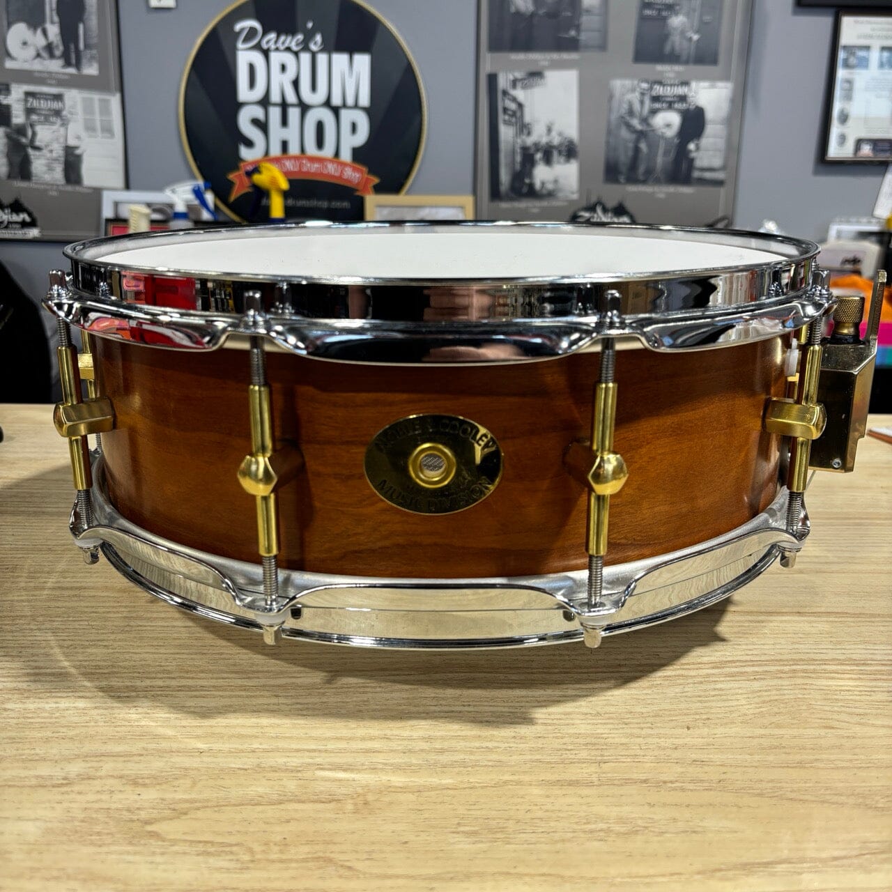 Noble and Cooley SS Cherry 4.75 x 14 USED SNARE DRUMS Noble&Cooley 