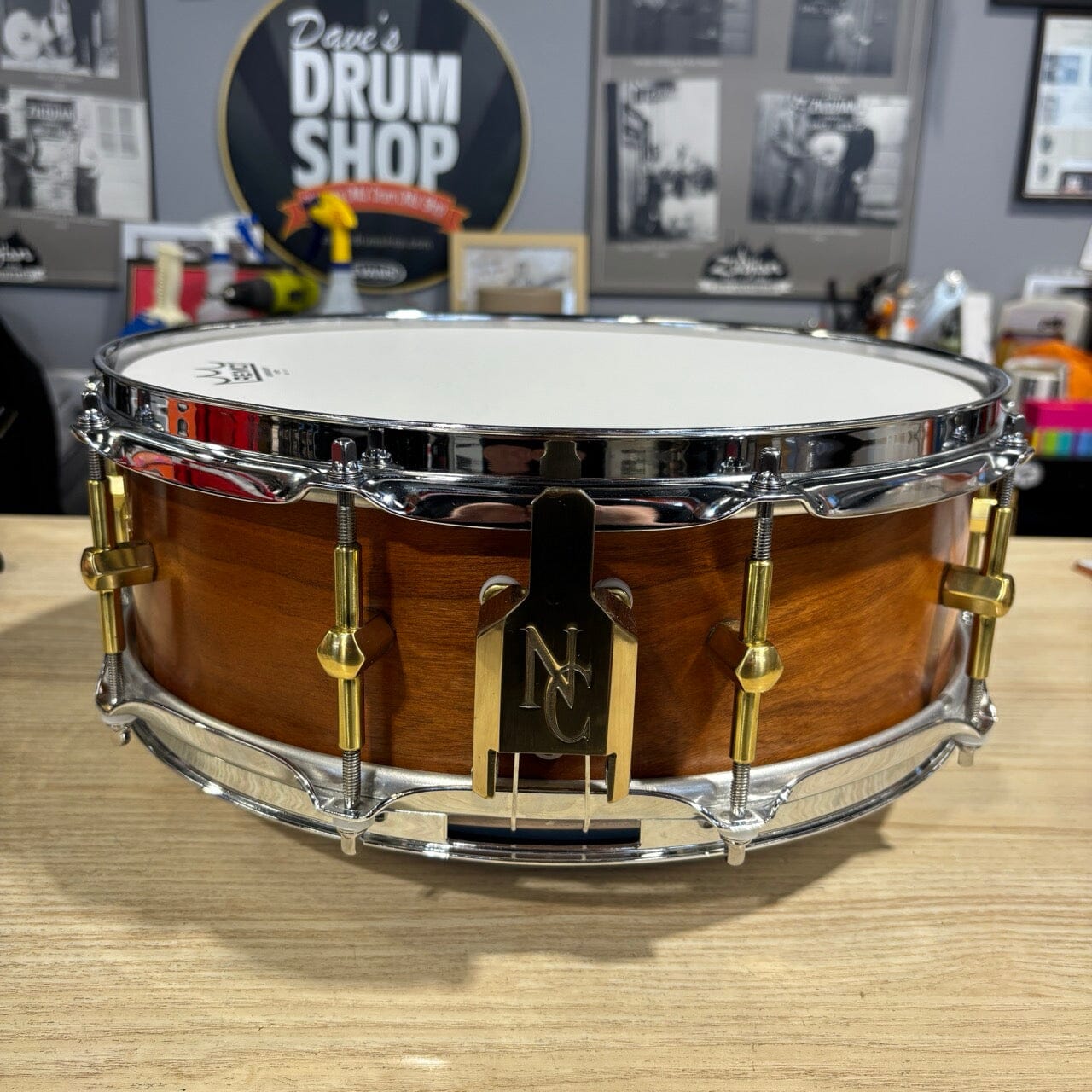 Noble and Cooley SS Cherry 4.75 x 14 USED SNARE DRUMS Noble&Cooley 