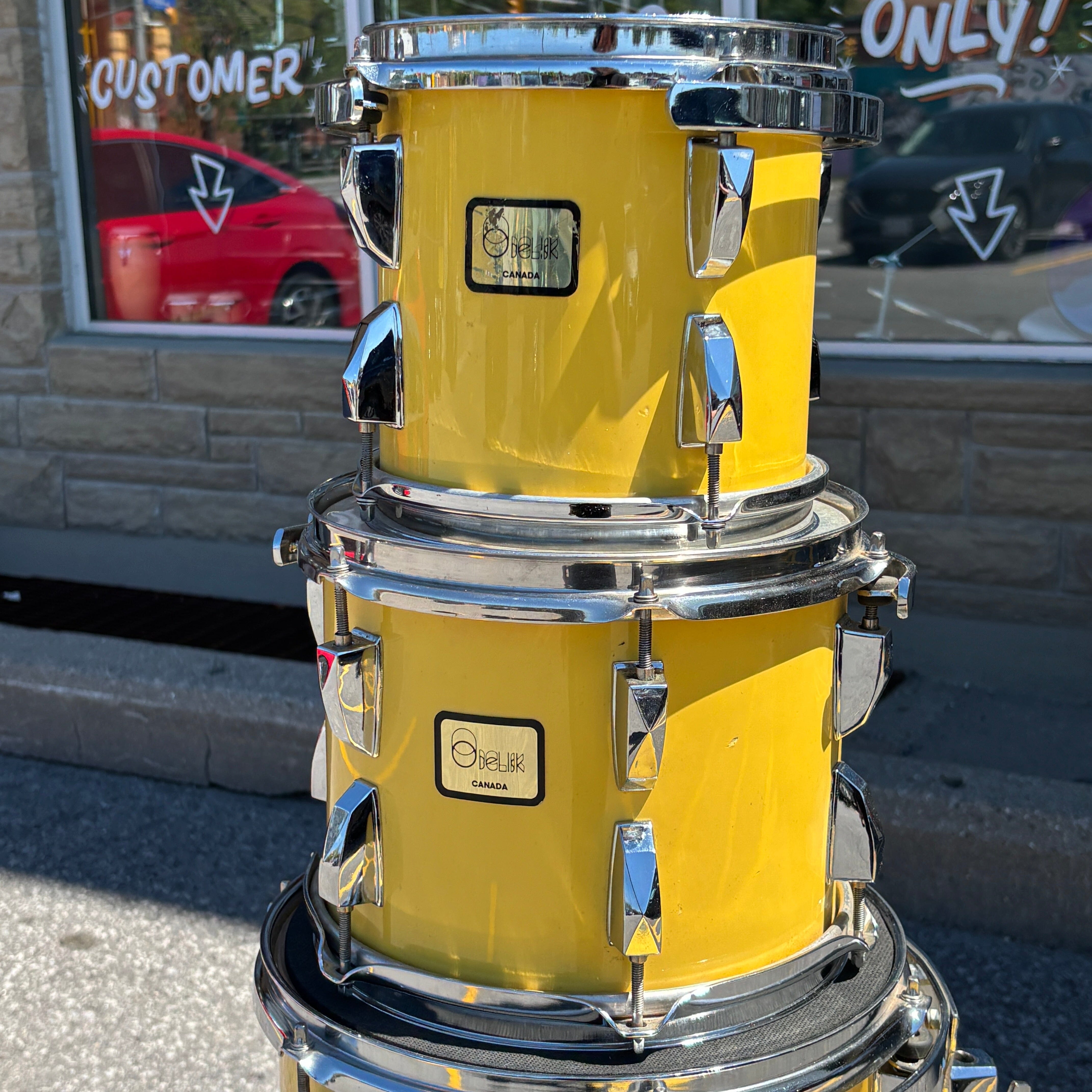 Obelisk Custom 5pc Drum Kit – Holland Yellow – 8/10/12/14/20 CONSIGNMENT DRUM KIT Obelisk 