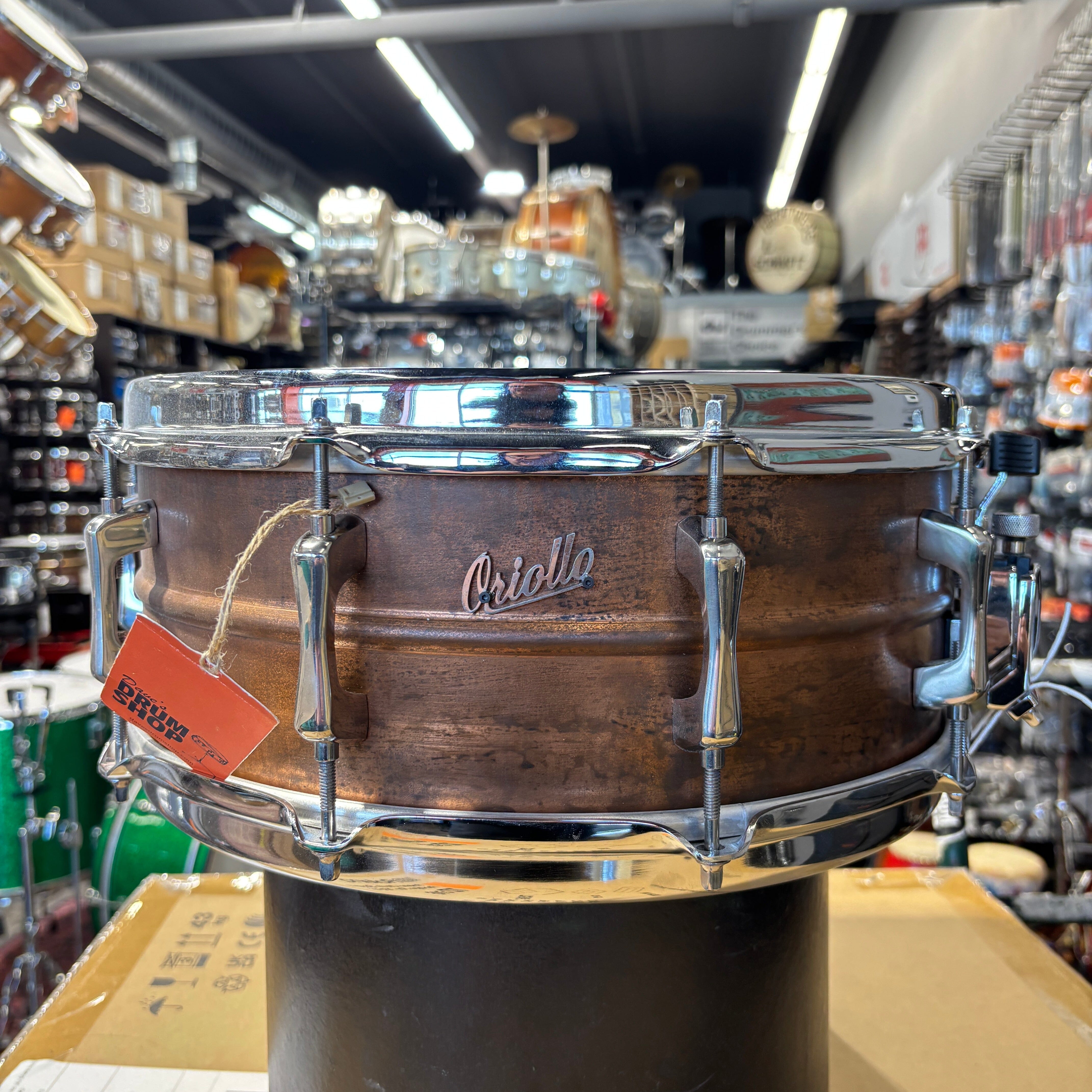 Oriollo Copper Snare 5.5x14 CONSIGNMENT DRUM KIT Oriollo 