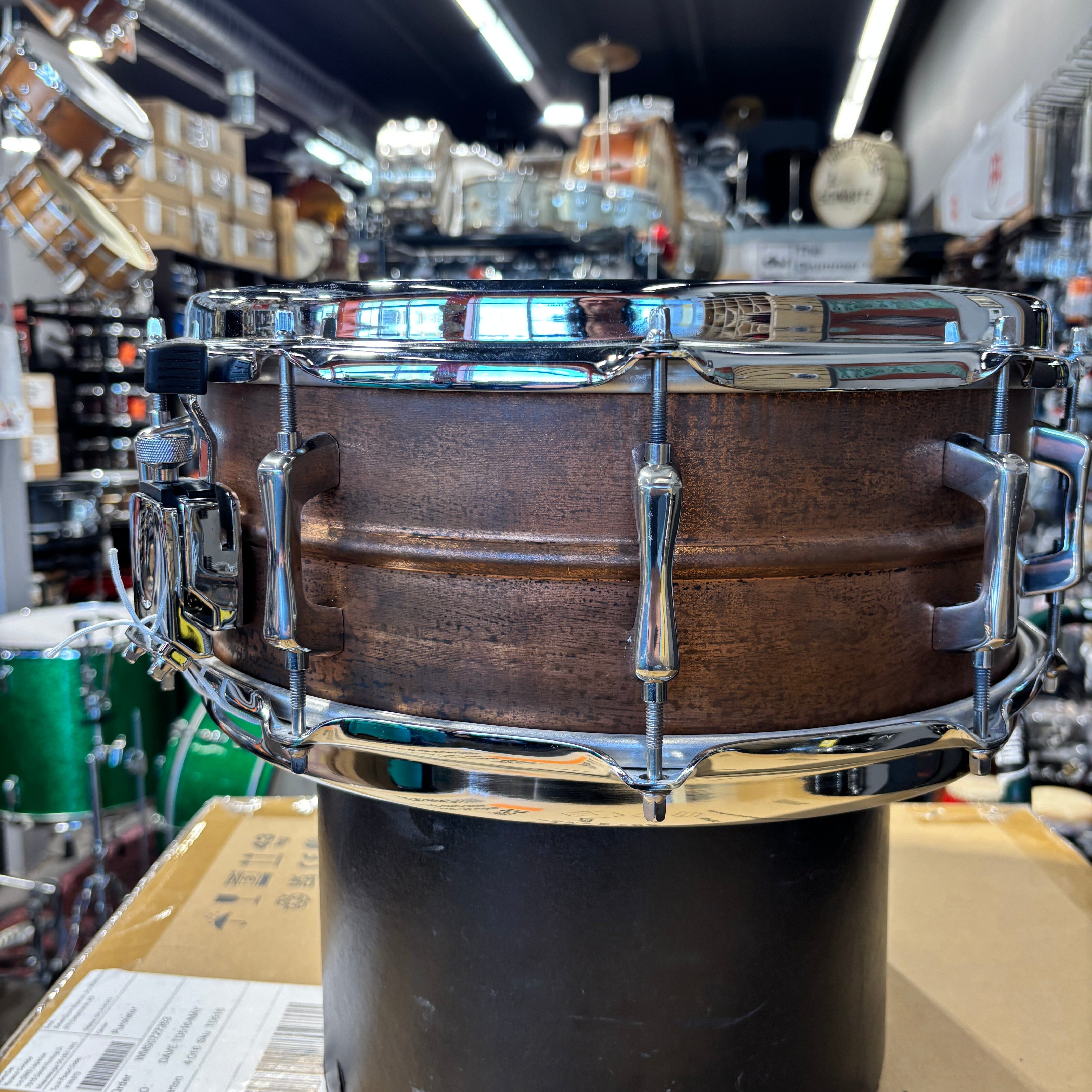 Oriollo Copper Snare 5.5x14 CONSIGNMENT DRUM KIT Oriollo 