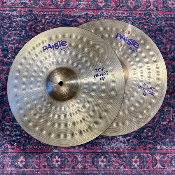Paiste 14" 400 Series Hi Hats (1980s) USED CYMBALS OTHER Paiste 