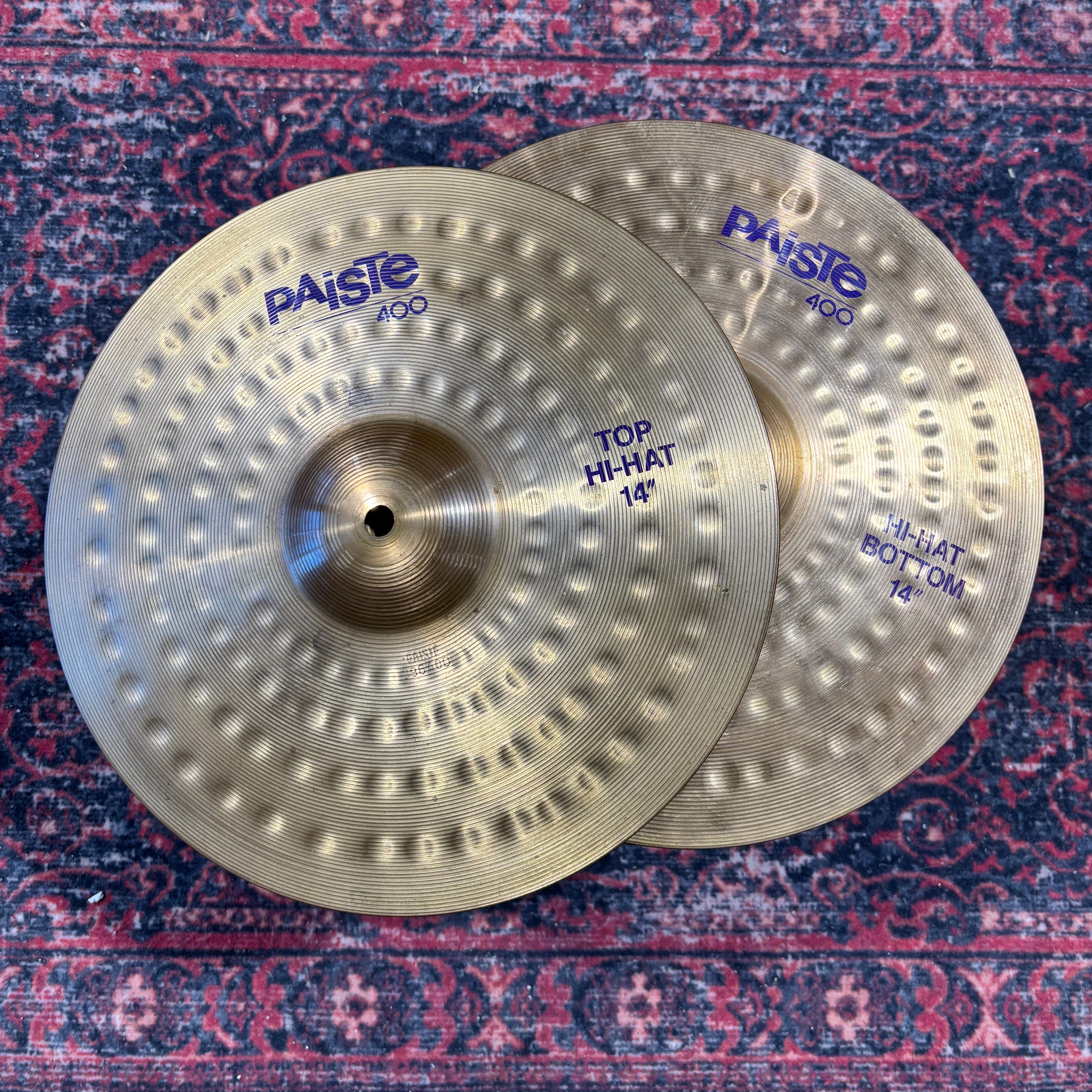 Paiste 14" 400 Series Hi Hats (1980s) USED CYMBALS OTHER Paiste 