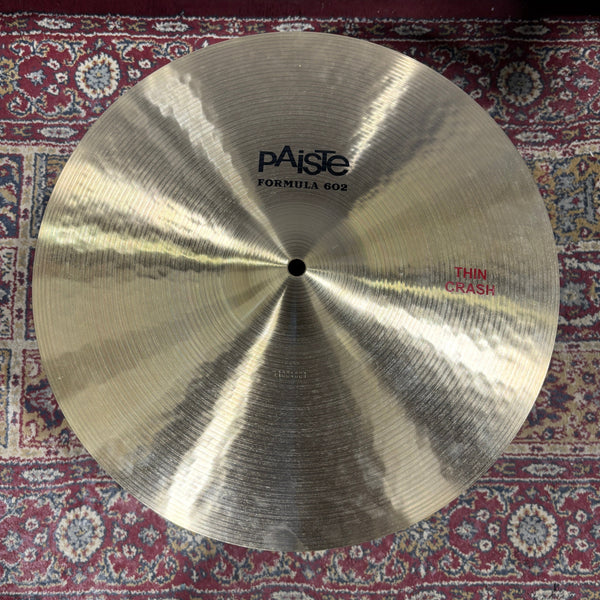 Paiste 16" 602 Thin Crash CONSIGNMENT CYMBALS Paiste 
