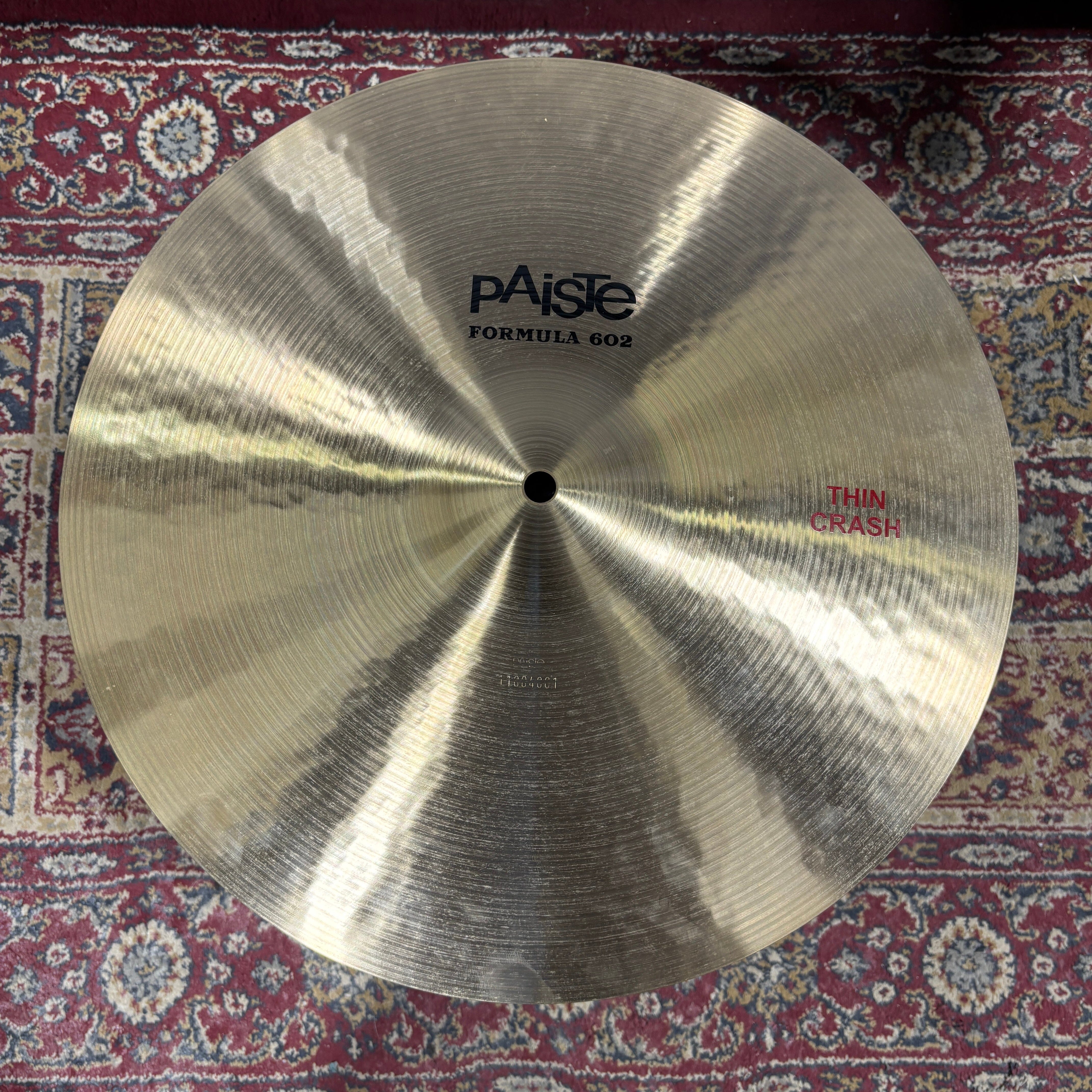Paiste 16" 602 Thin Crash CONSIGNMENT CYMBALS Paiste 