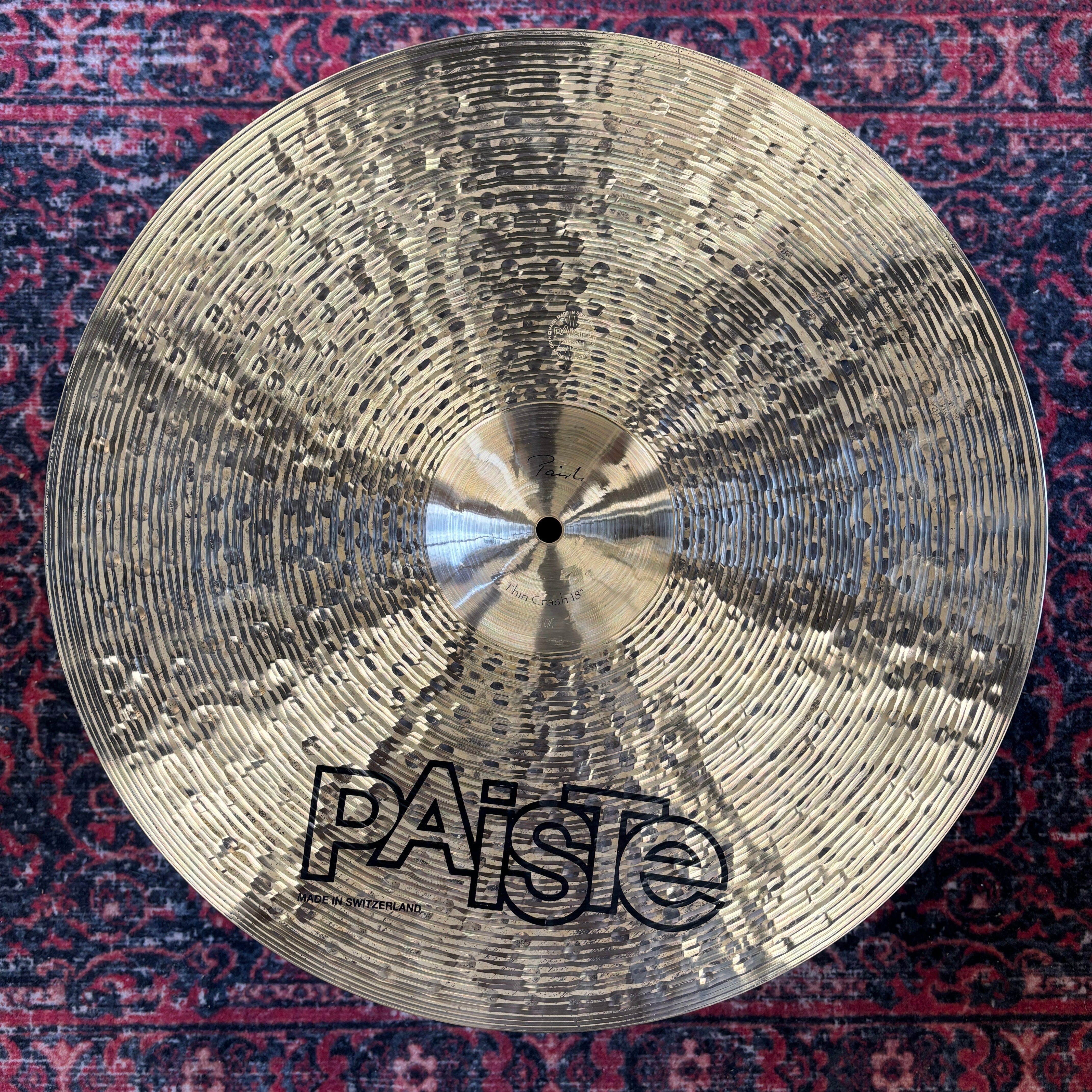 Paiste 18" Traditional Thin Crash CONSIGNMENT CYMBALS Paiste 