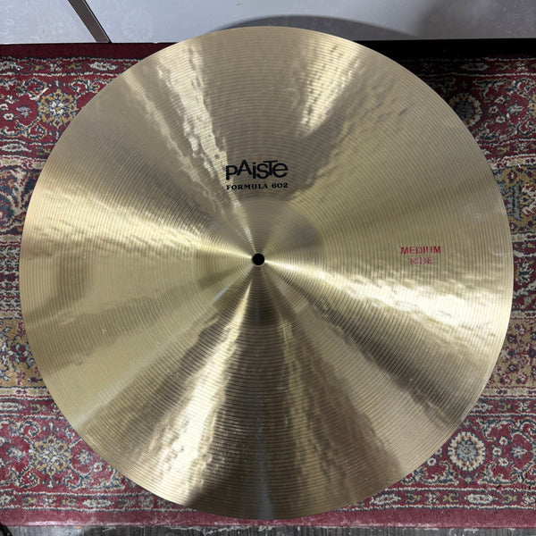 Paiste 22" 602 Medium Ride CONSIGNMENT CYMBALS Paiste 