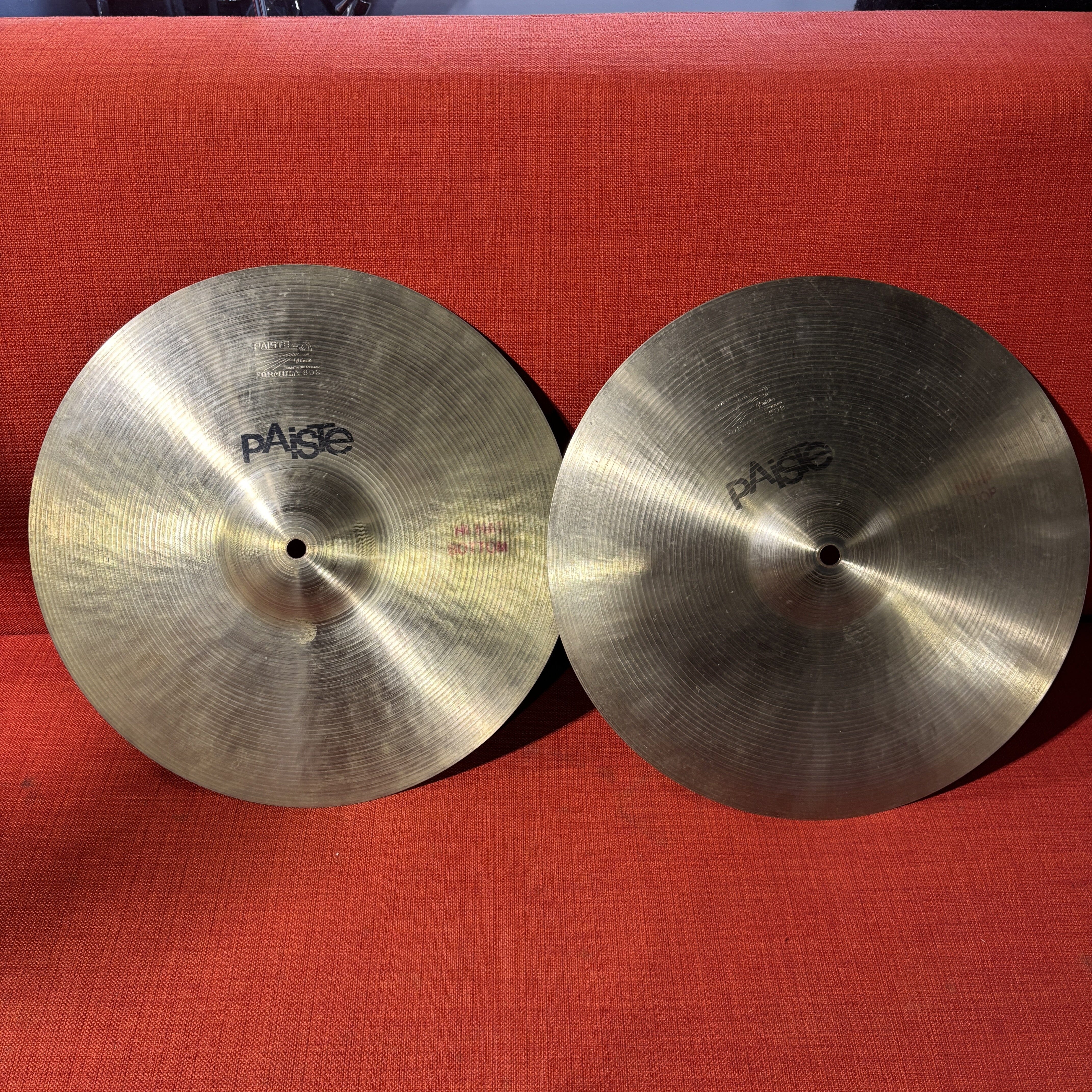 Paiste Formula 602 Vintage 1960s 14" Hi-Hats 718g / 807g USED CYMBALS OTHER Paiste 