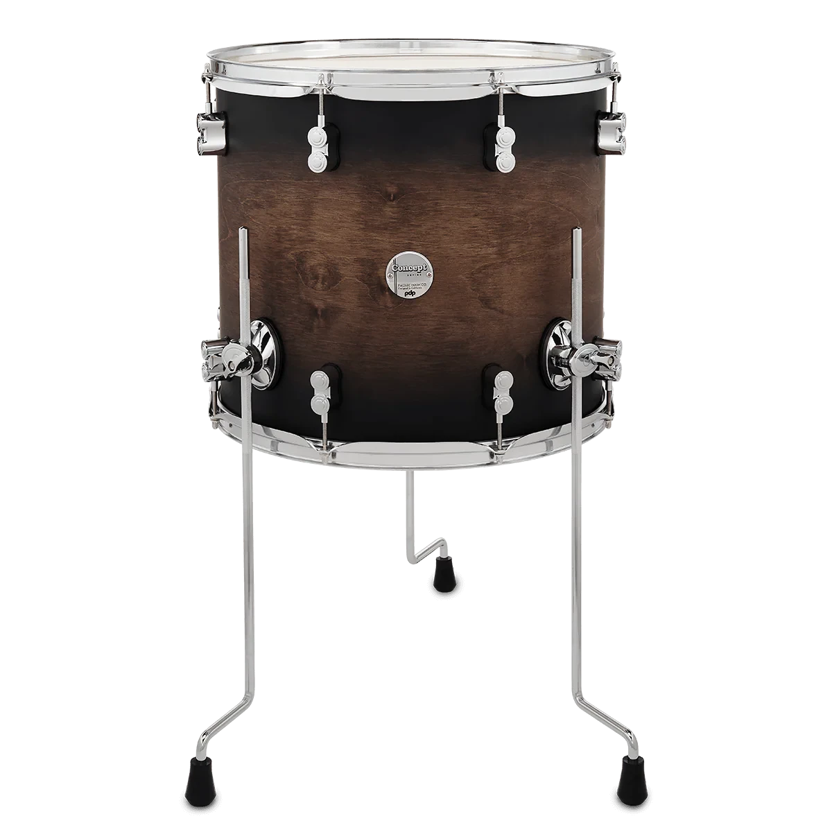 PDP 14x16" Concept Maple Lacquer Floor Tom, Satin Charcoal Burst (PDCM1416TTSCB) NEW OTHER DRUMS (TOMS ETC) PDP 