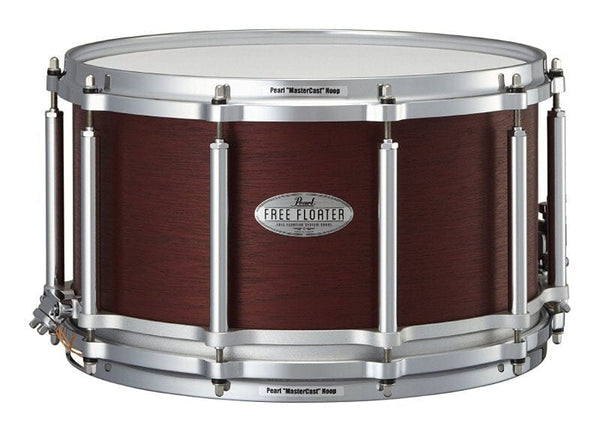 Pearl 14 x 8" Free Floater Snare Drum, African Mahogany (FTMH1480) NEW SNARE DRUMS Pearl 
