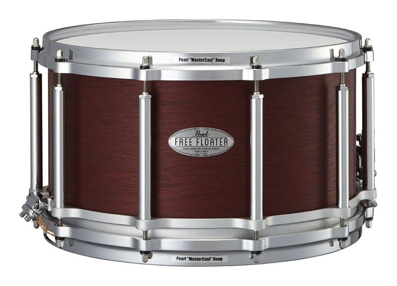 Pearl 14 x 8" Free Floater Snare Drum, African Mahogany (FTMH1480) NEW SNARE DRUMS Pearl 
