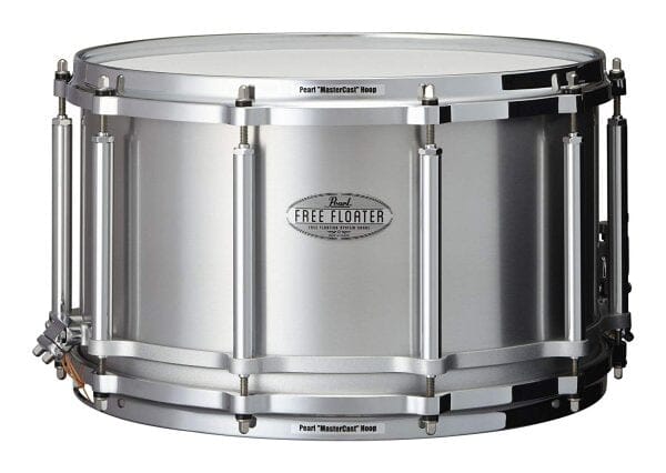 Pearl 14 x 8" Free Floater Snare Drum, Seamless Aluminum (FTAL1480) NEW SNARE DRUMS Pearl 