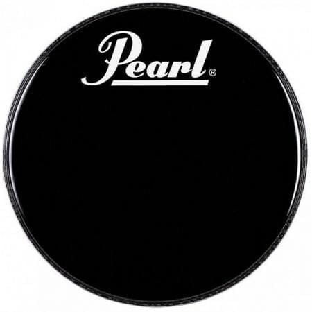 Pearl 22" Black Beat Bass Drum Head w/ Pearl Logo (EB-22BDPL) drum skin Pearl 