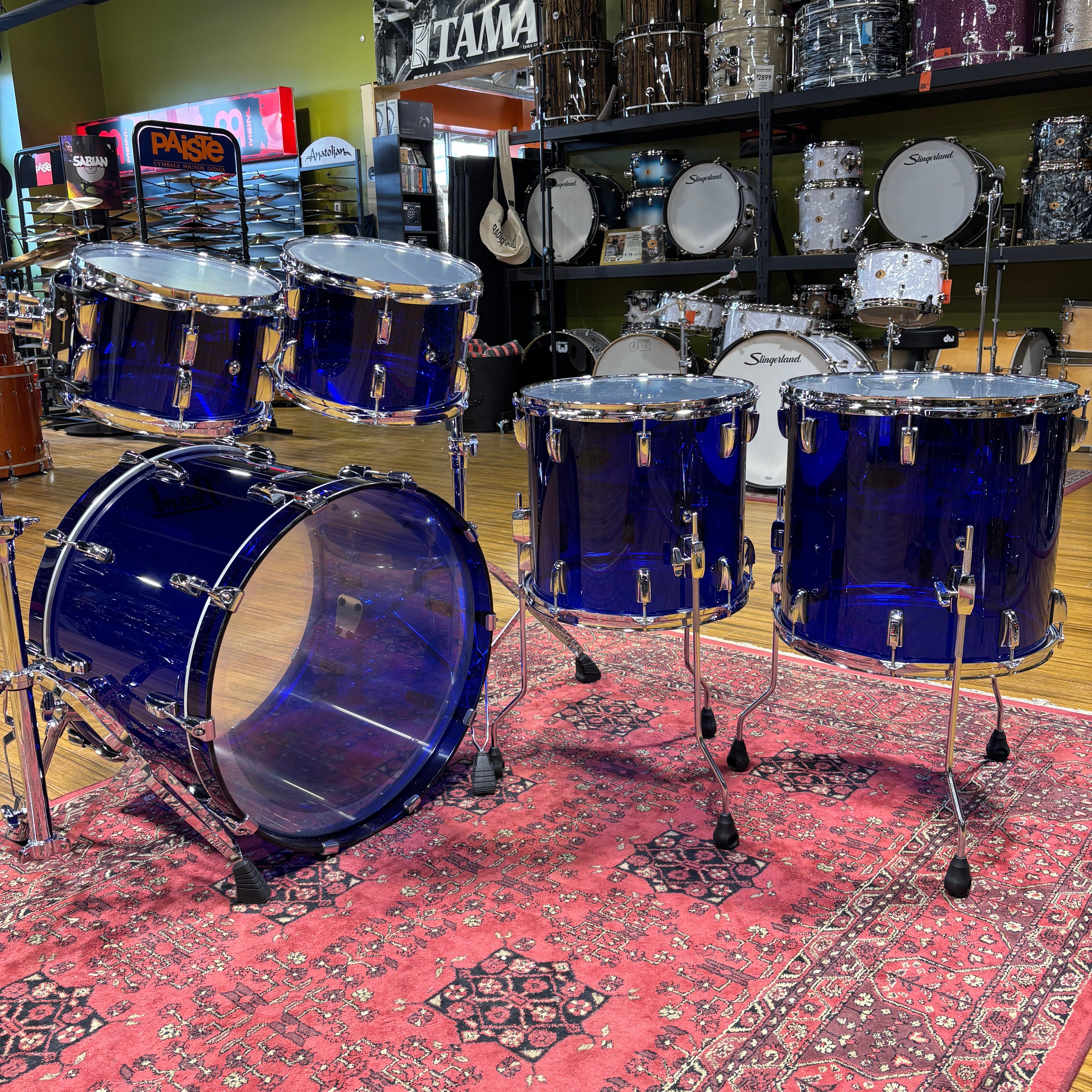 Pearl Crystal Beat 5pc Shell Pack , Blue Sapphire NEW DRUM KIT Pearl 