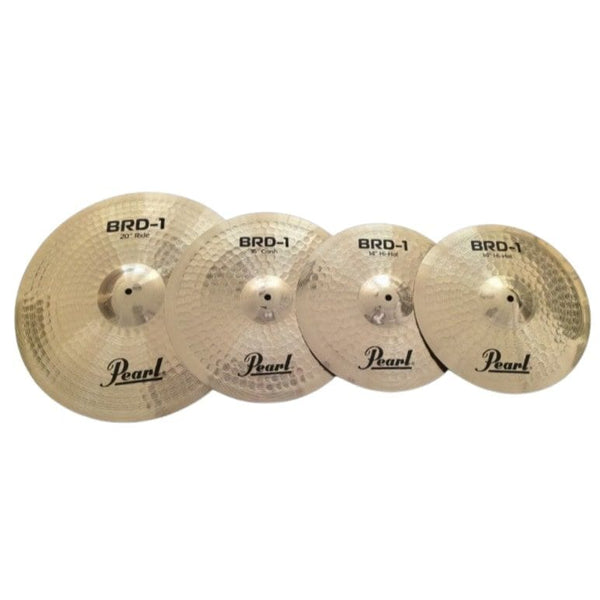 Pearl Cymbal Set With 14” HiHats, 16” Crash & 20” Ride (BRD-1) NEW CYMBALS OTHER Pearl 