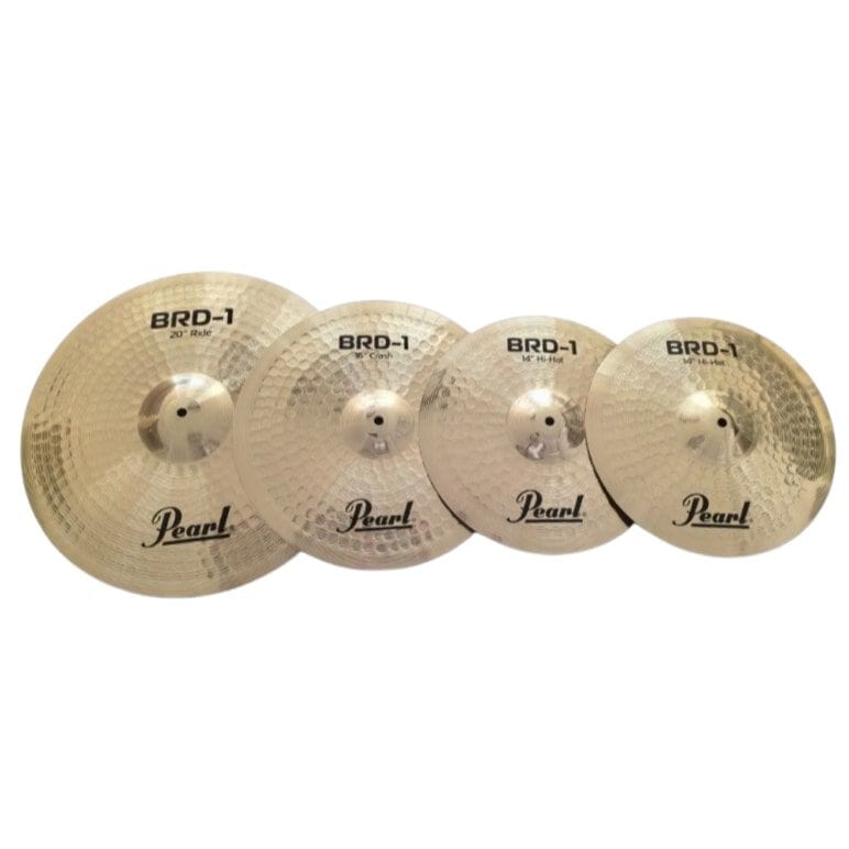 Pearl Cymbal Set With 14” HiHats, 16” Crash & 20” Ride (BRD-1) NEW CYMBALS OTHER Pearl 