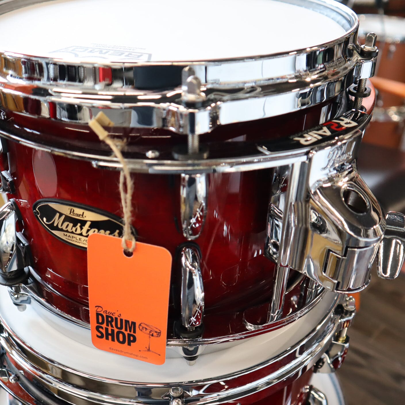 Pearl Masters Maple Gum 4-piece Shell Pack, Deep Red Burst (MMGP924XEDP-LC886) NEW DRUM KIT Pearl 