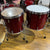 Pearl Masters Red Sparkle Birch 6 pc with 2 Bass Drums CONSIGNMENT DRUM KIT Pearl 