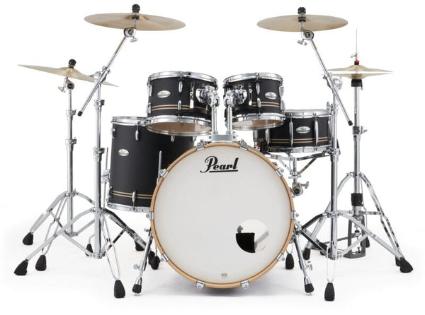 Pearl PMX Series 4-Piece Drum Shell Pack, Satin Gold Stripe (PMX924BEDPC776) NEW DRUM KIT Pearl 