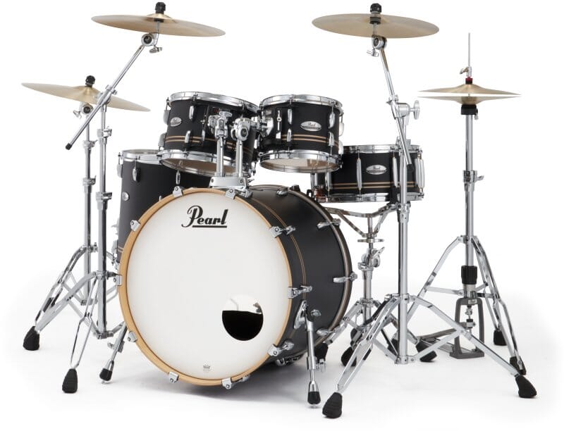 Pearl PMX Series 4-Piece Drum Shell Pack, Satin Gold Stripe (PMX924BEDPC776) NEW DRUM KIT Pearl 